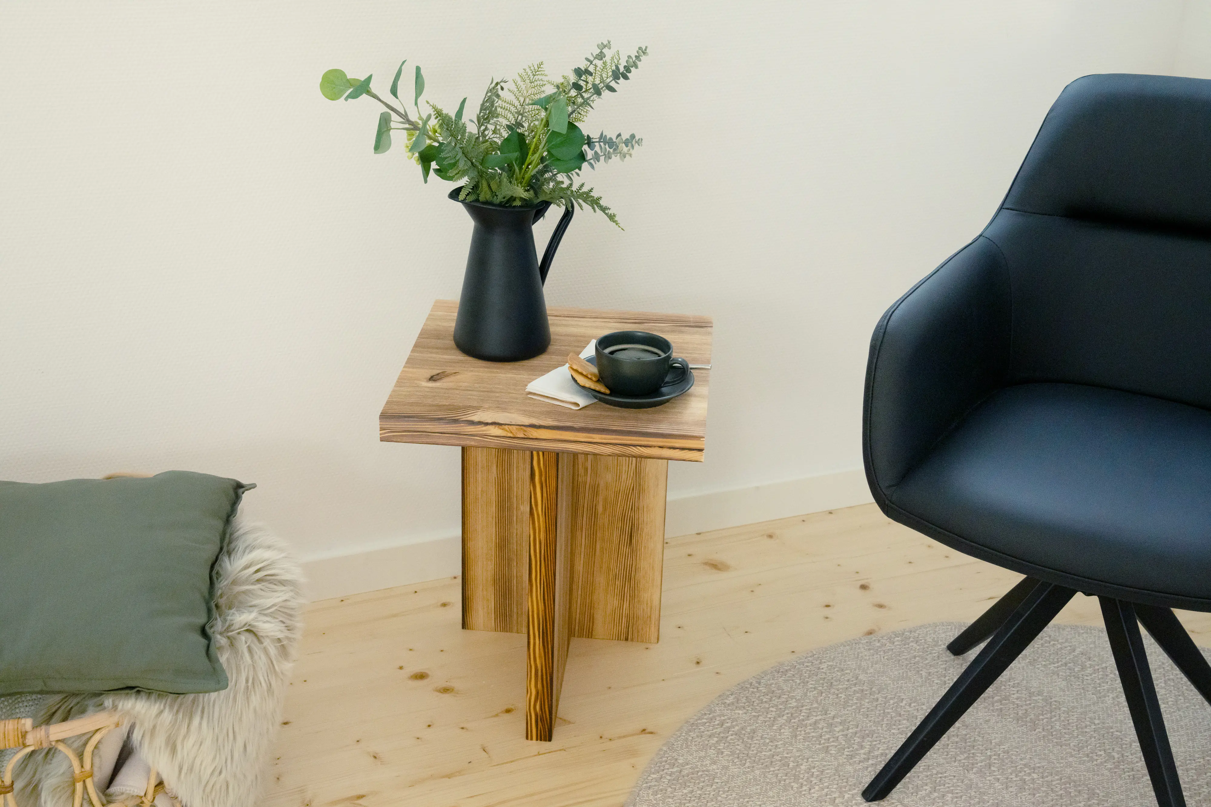 Rettenmeier Leimholzplatte geflammt 80 x 30 x 1,8 cm