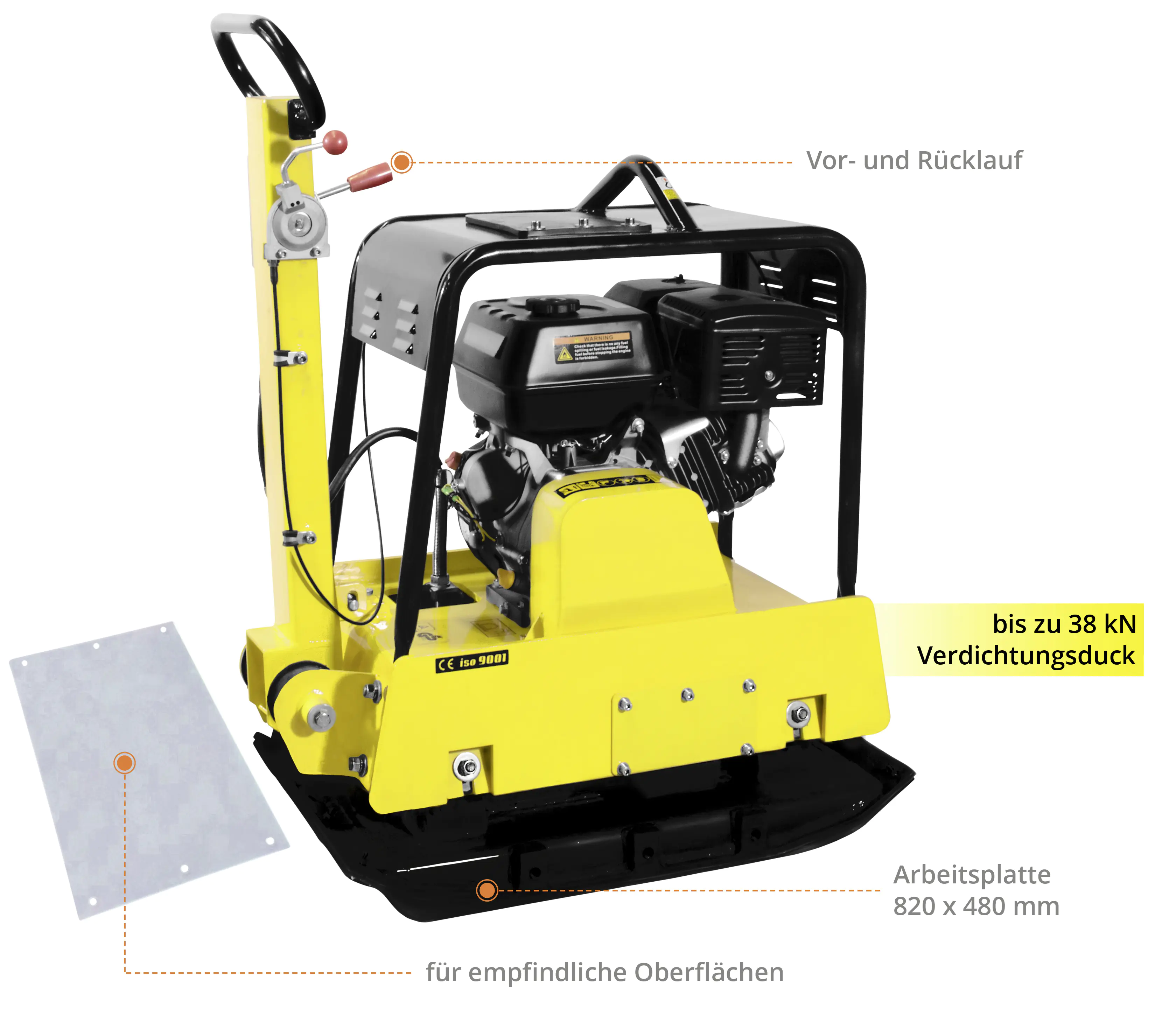 Güde Rüttelplatte GRP 260 4-Takt 9,7 KW Benzin Güde Rüttelplatte GRP 260 4-Takt 9,7 KW Benzin