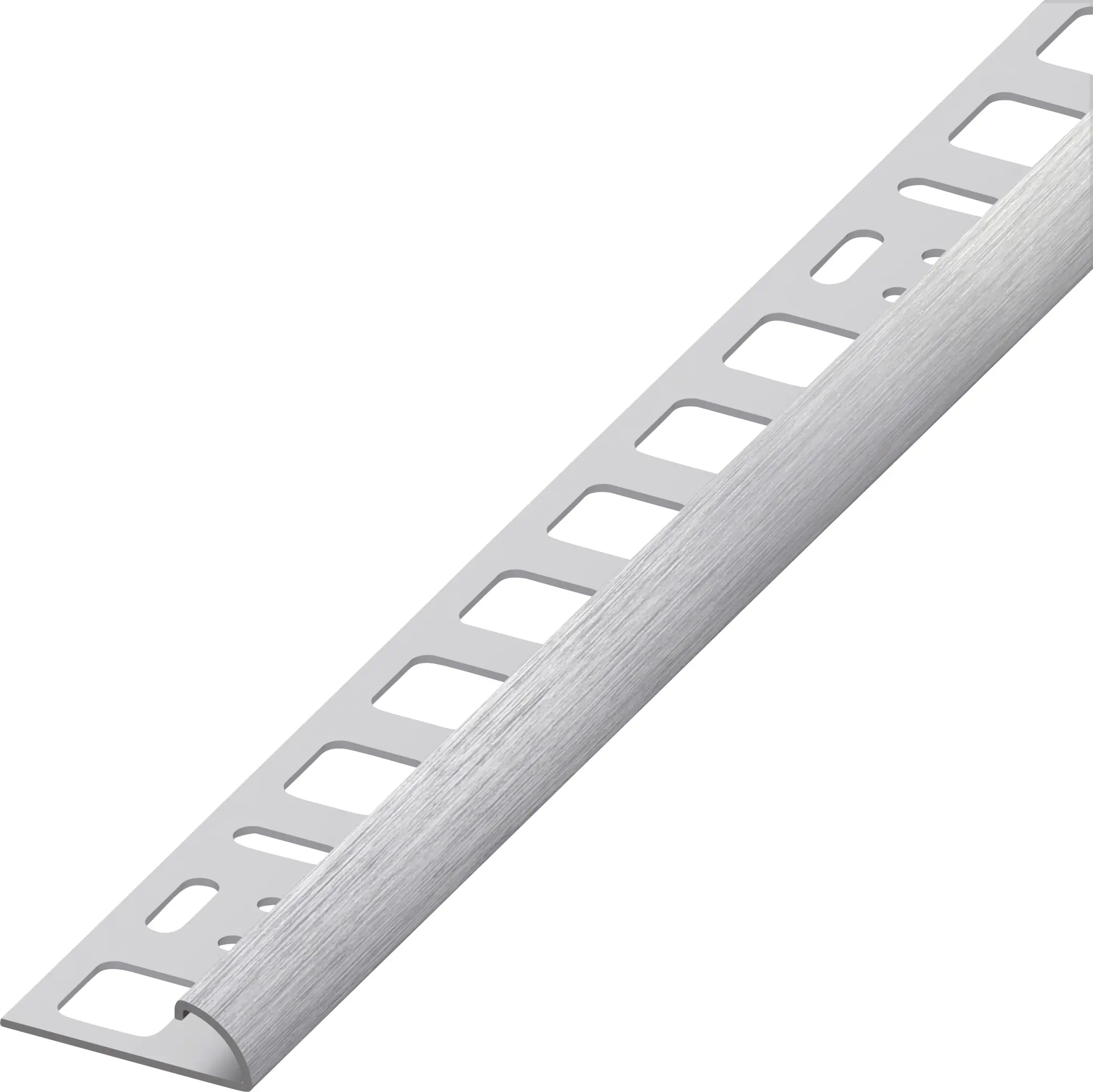 alfer Viertelkreisprofil gebürstet Edelstahl-Optik