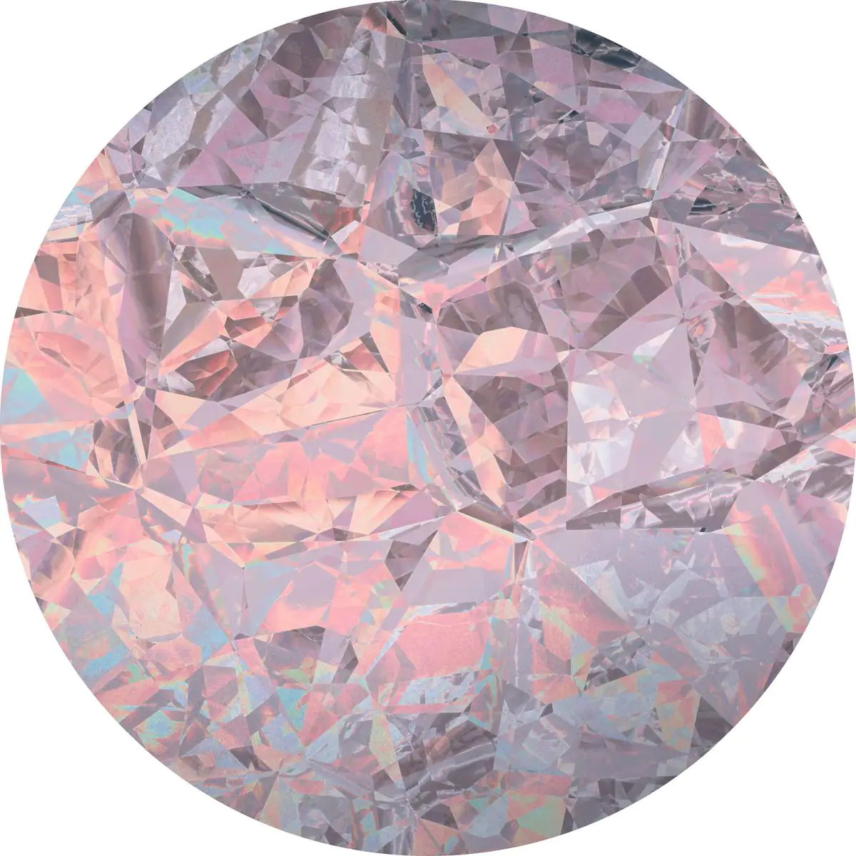 4036834090258 Komar Vlies Fototapete Dot Glossy Crystals Ø 125 cm, selbstklebend