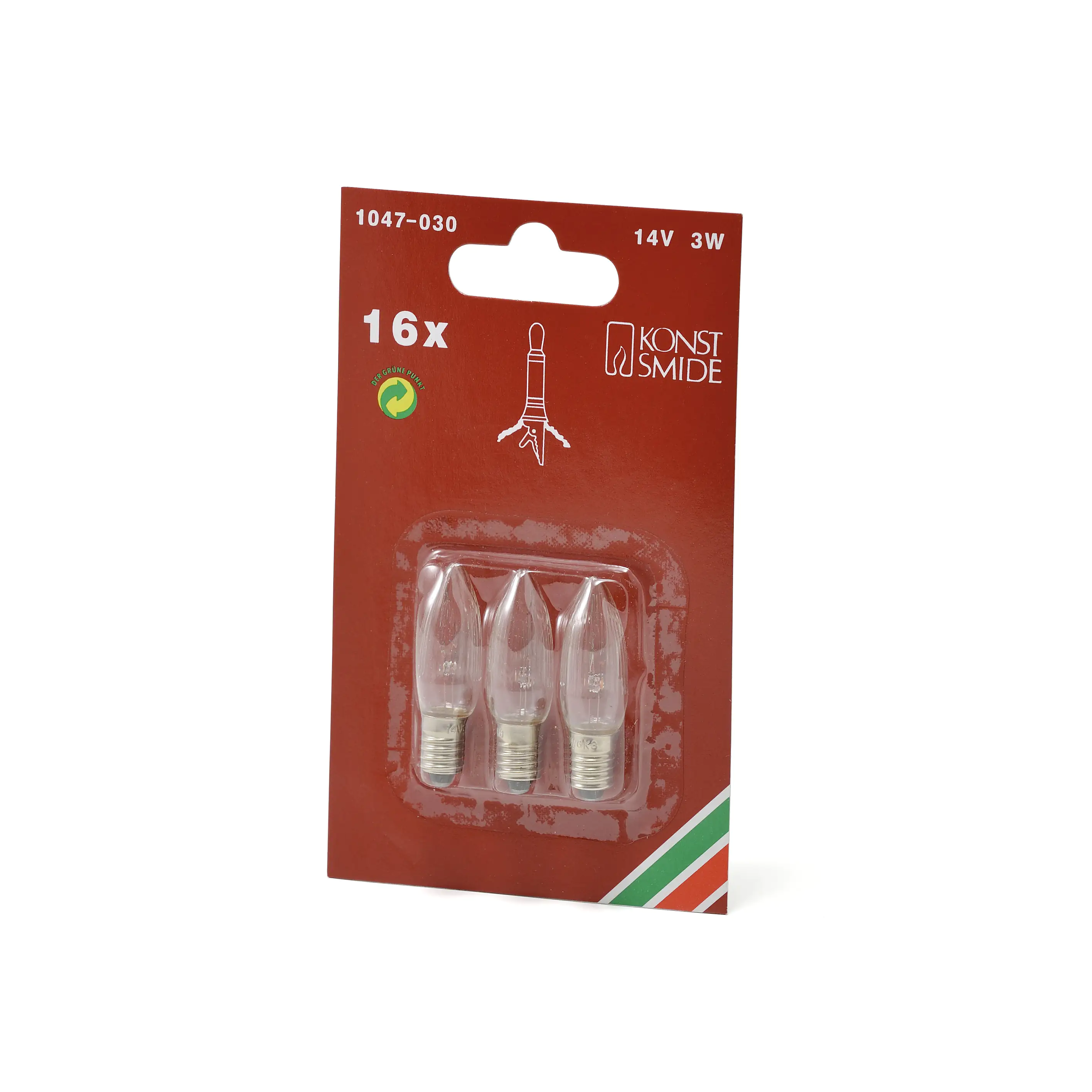 Konstsmide Ersatzbirne klar 14 V 3 W 3 Stück