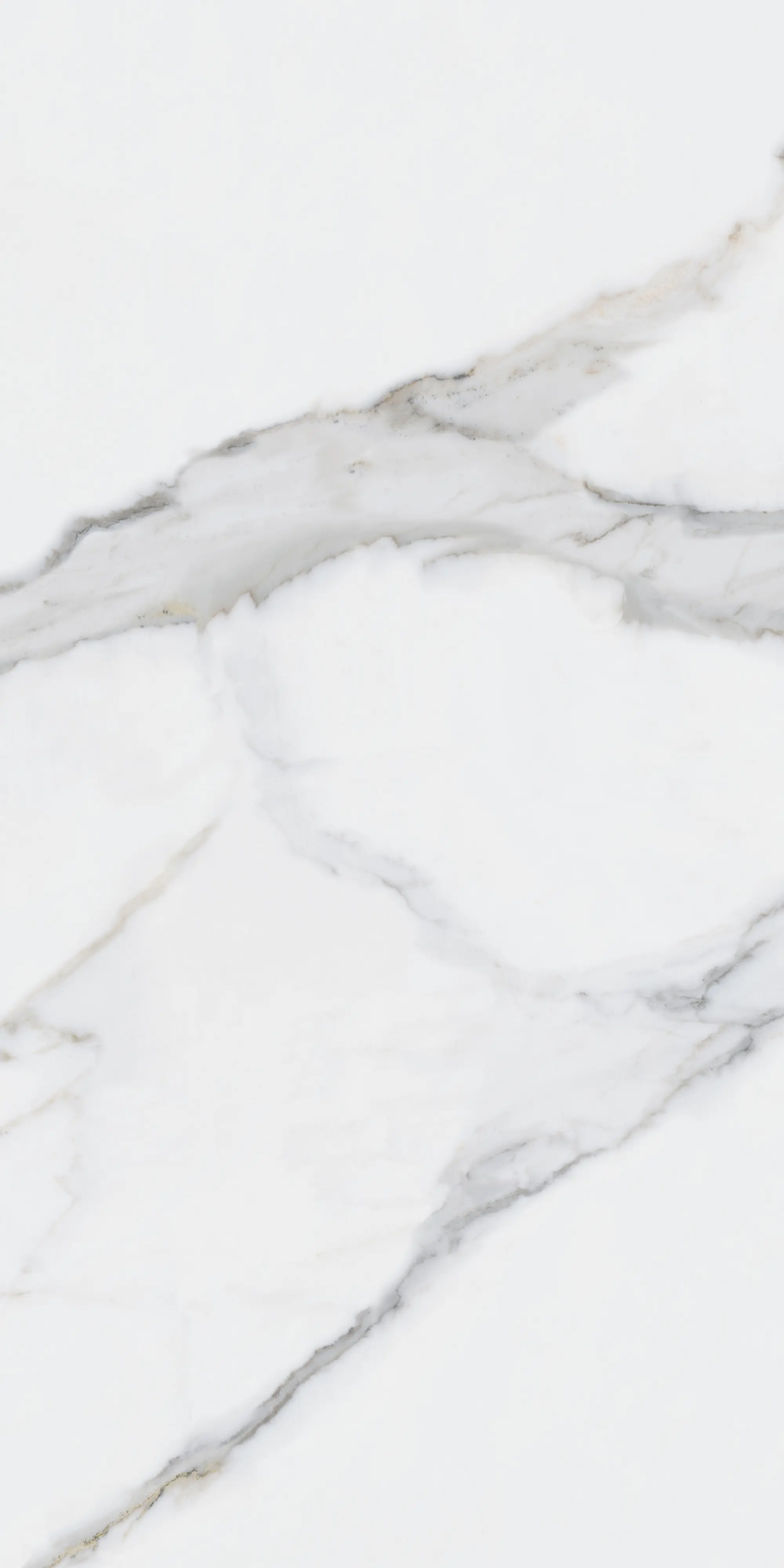 Decoflooring Vinylboden Fliese white marble XXL mit Trittschalldämmung