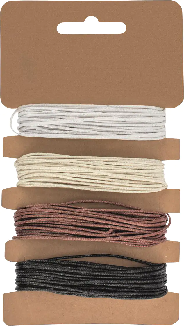 Glorex Baumwollschnur 4 x 3 m, Ø 1 mm
