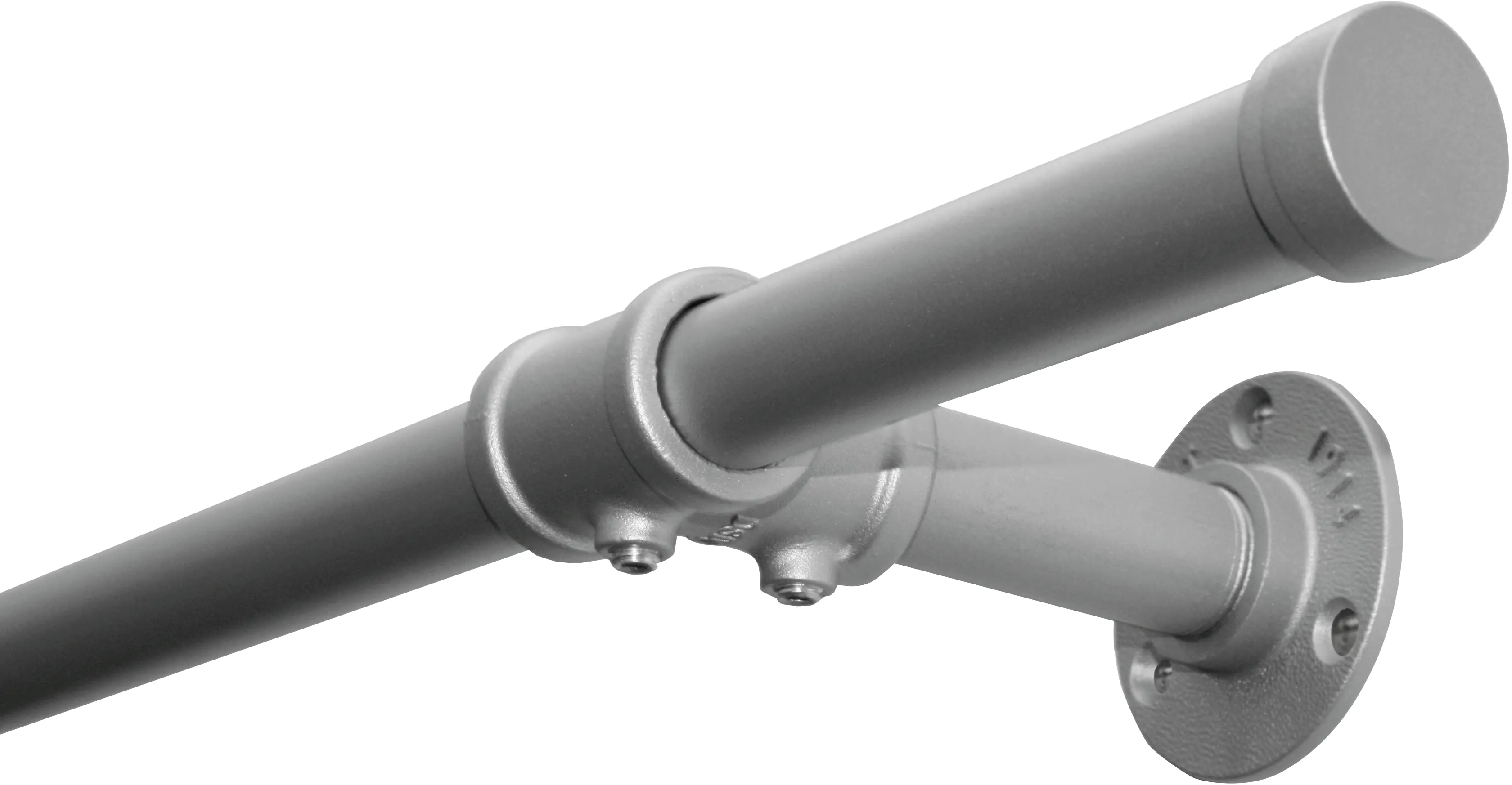 Gardinia Gardinenstange Industrial Home Ø 25 mm silber 240 cm