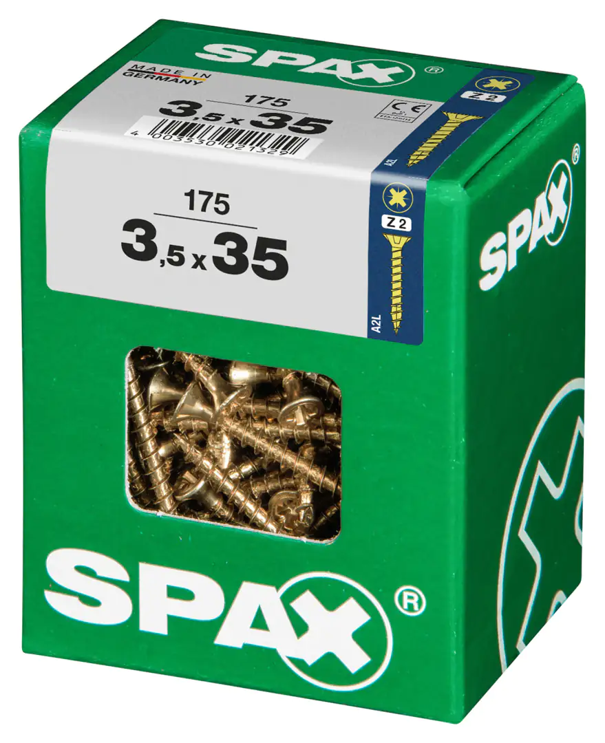 Spax Universalschrauben 3.5 x 35 mm PZ 2 - 175 Stk.
