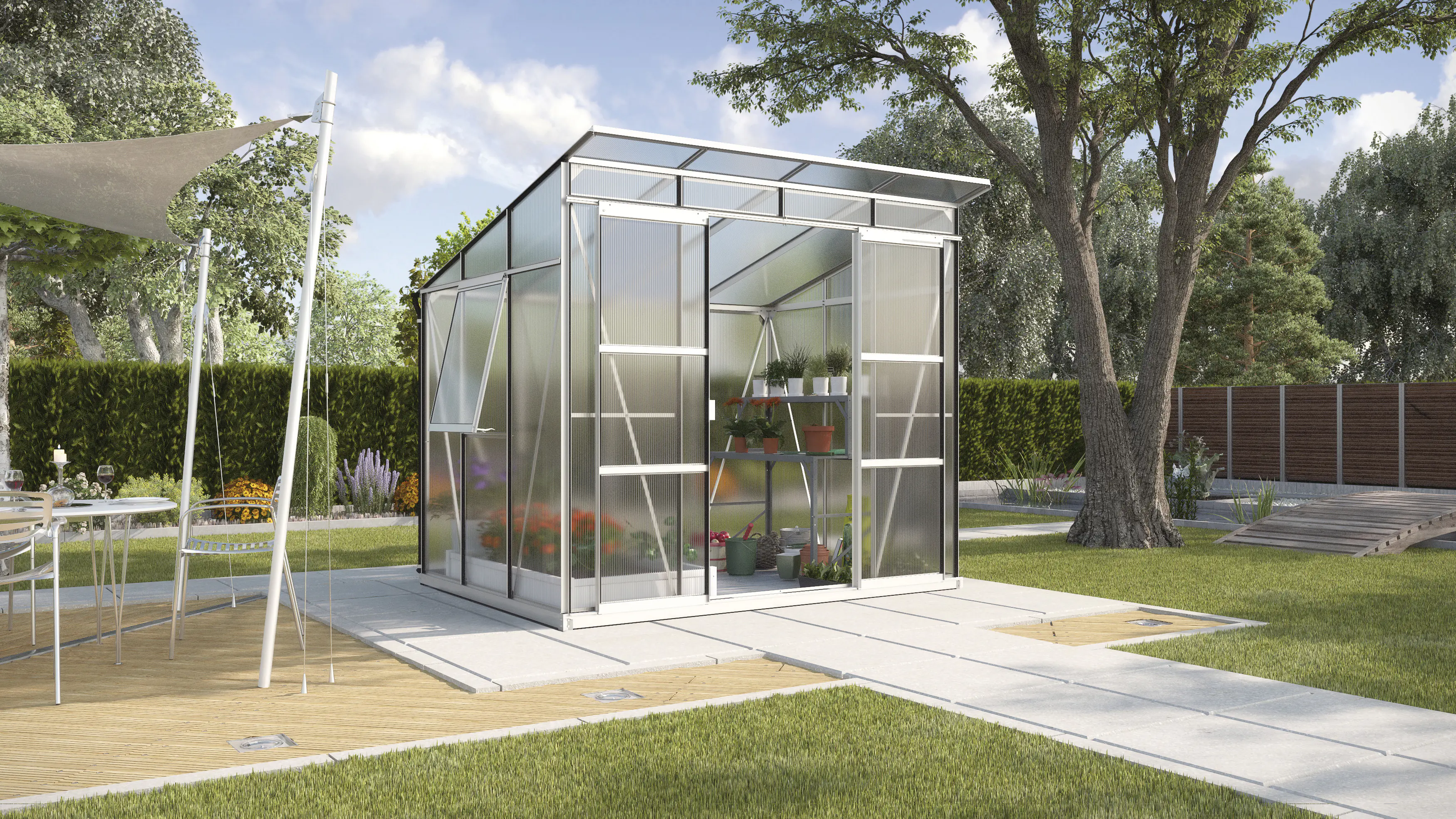 Vitavia Gewächshaus Freya 5900 254 x 192 cm 6 mm Hohlkammerplatten