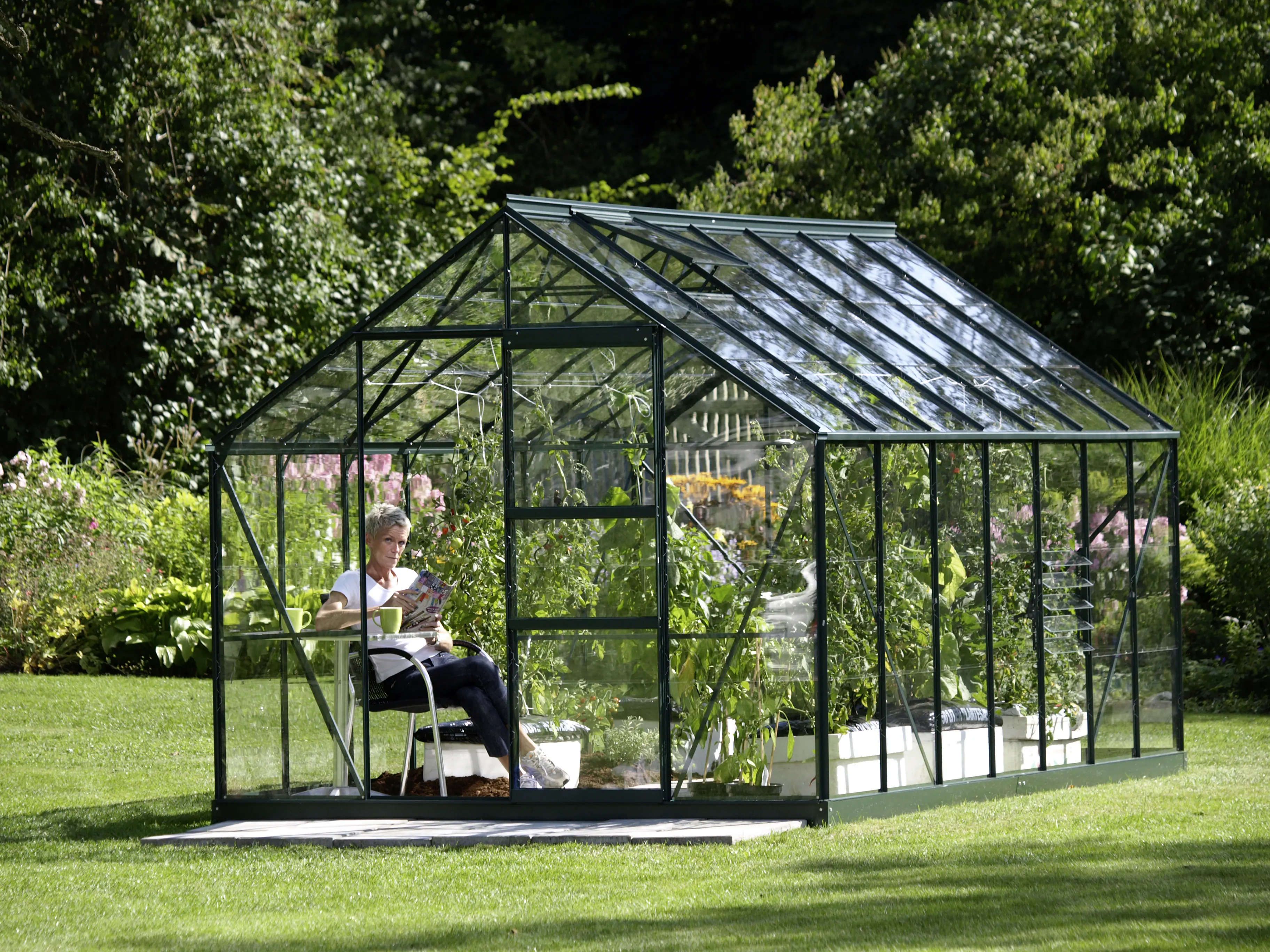 Vitavia Gewächshaus Merkur 11500 254 x 441 cm 3 mm ESG