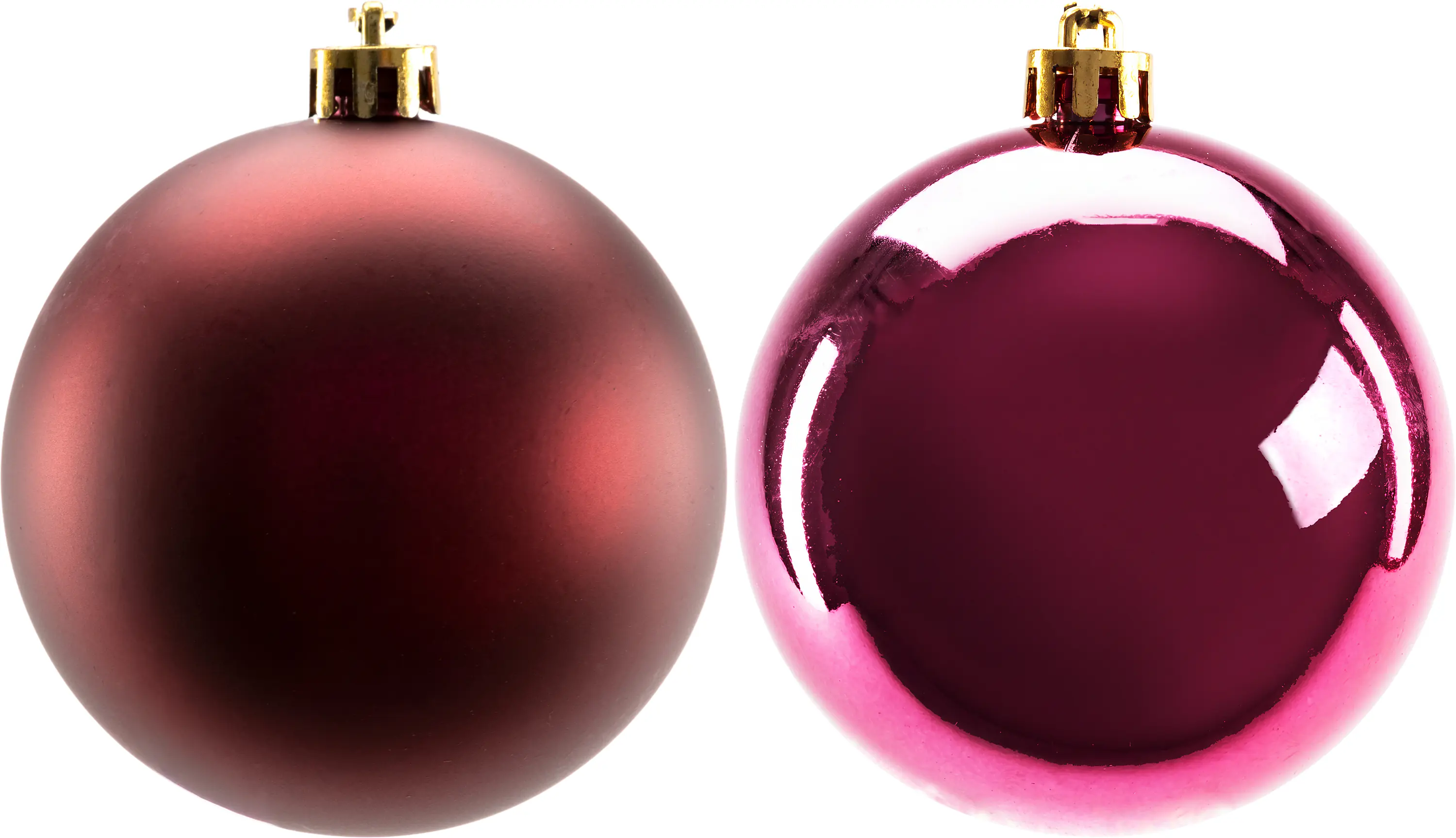 TrendLine Weihnachtskugeln bruchfest, langlebig Ø 8 cm magnolienrosa 6 Stück