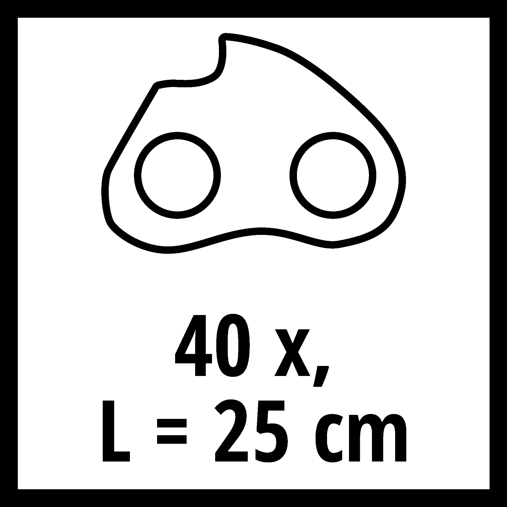Einhell Ersatzkette für Einhell Kettensägen 25 cm