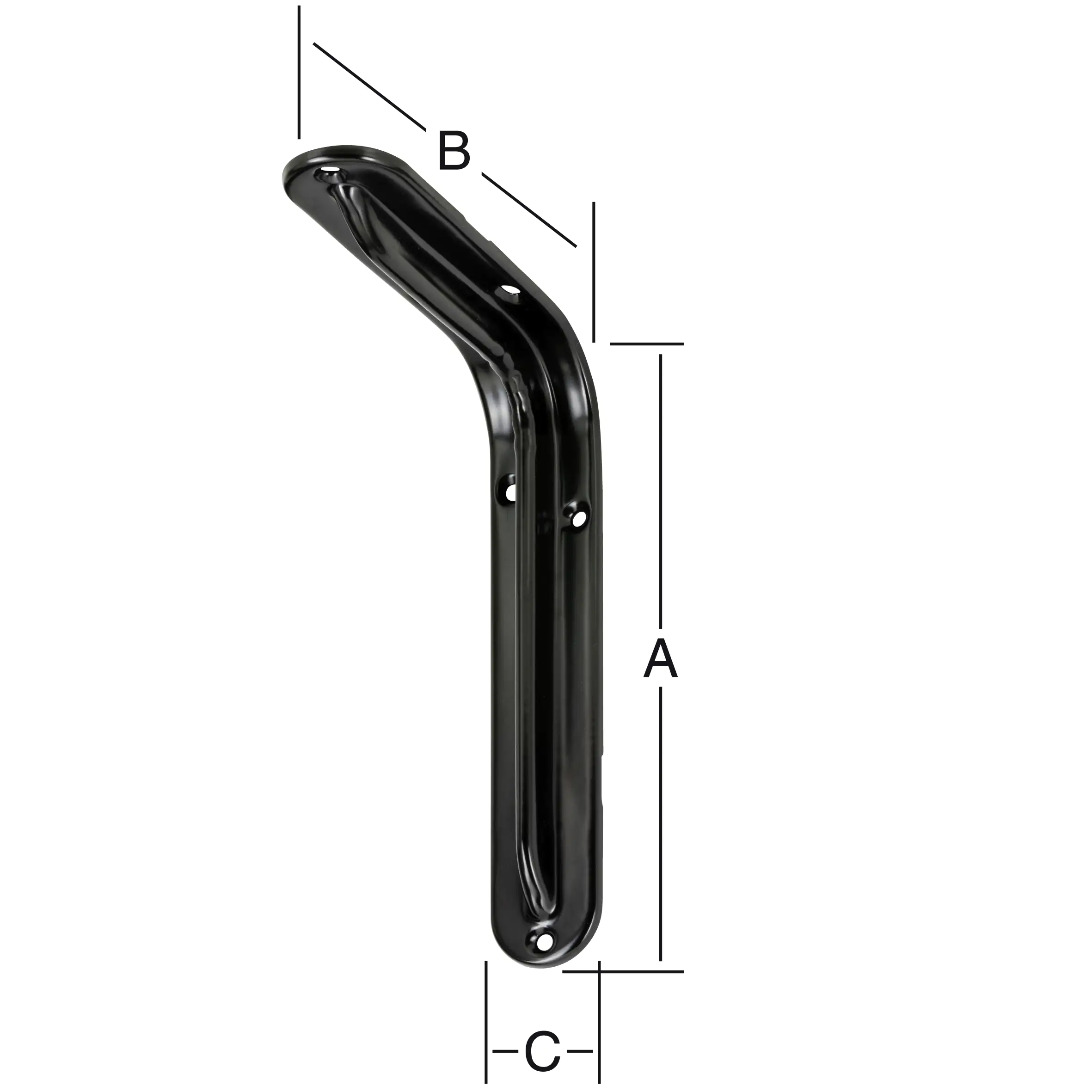 Vormann Format-Standard-Konsolen schwarz 24.5 x 16.5 cm