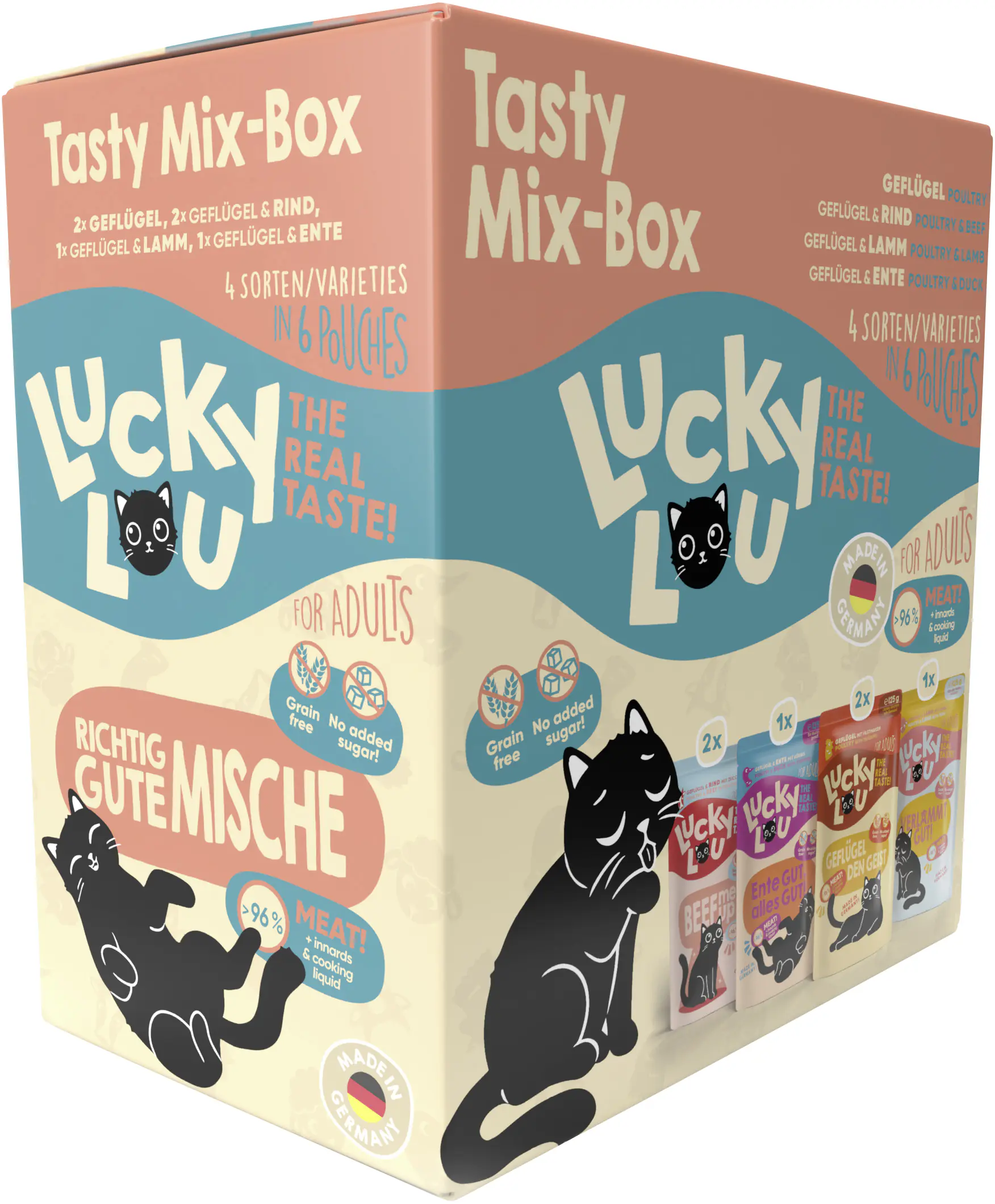 Lucky Lou Lifestage Adult Tasty-Mix 6x125g
