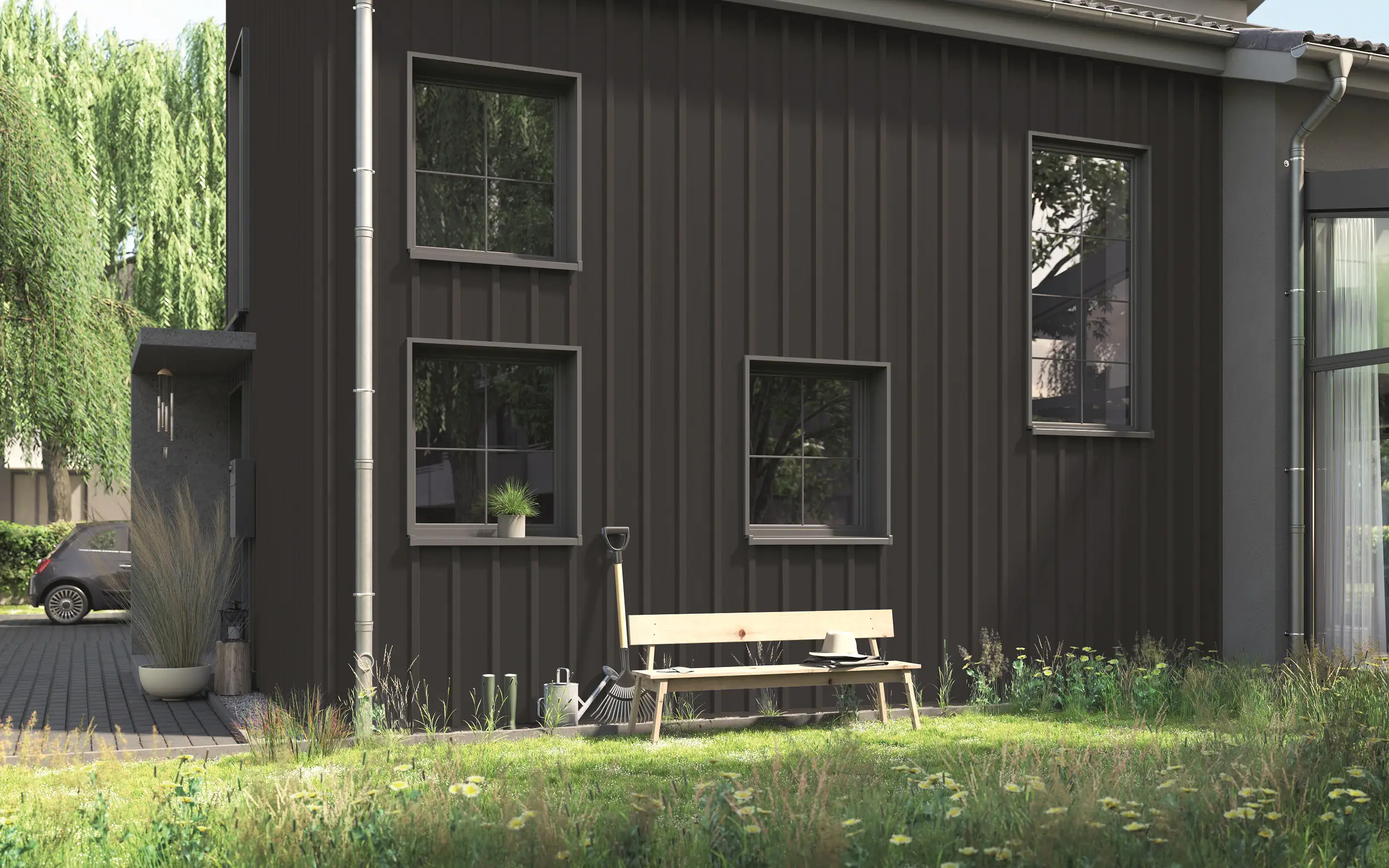 Alpina Wetterschutzfarbe 2,5 L graubraun Alpina Wetterschutzfarbe 2,5 L graubraun