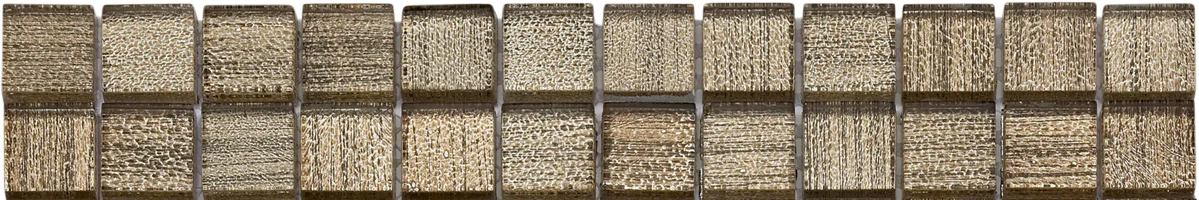 Fliesenbordüre Glas 5 x 30 cm bronze