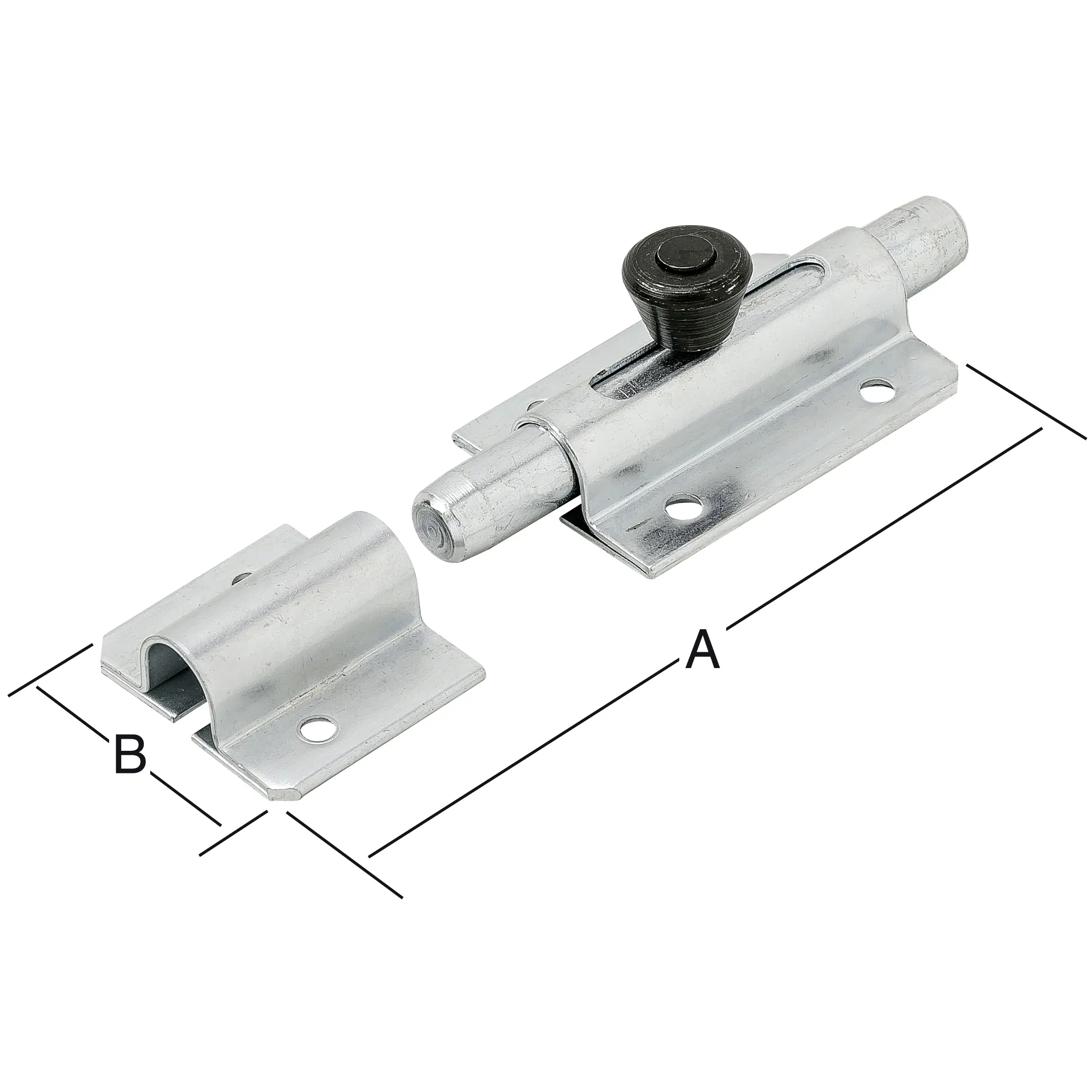 Vormann Bolzen-Knopfriegel verzinkt 80 x 36 mm