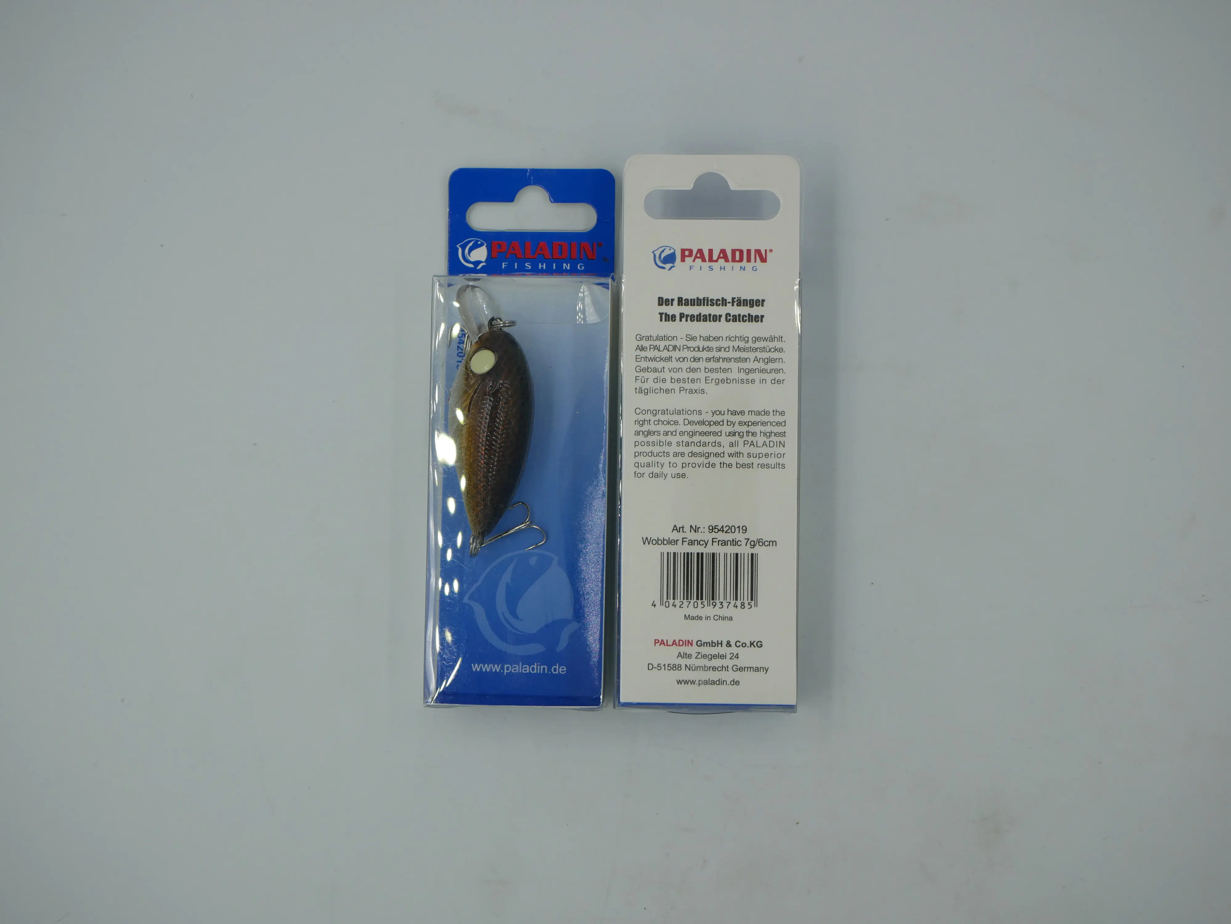 Paladin Kunstköder Wobbler Fancy Frantic braun 7g/6cm Tauchtiefe: 0,5-1m