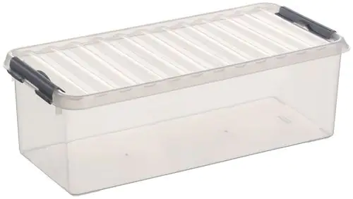 Sunware Aufbewahrungsbox Q-Line 9,5L transparent 48,5 x 19 x 14,7 cm Sunware Aufbewahrungsbox Q-Line 9,5L transparent 48,5 x 19 x 14,7 cm