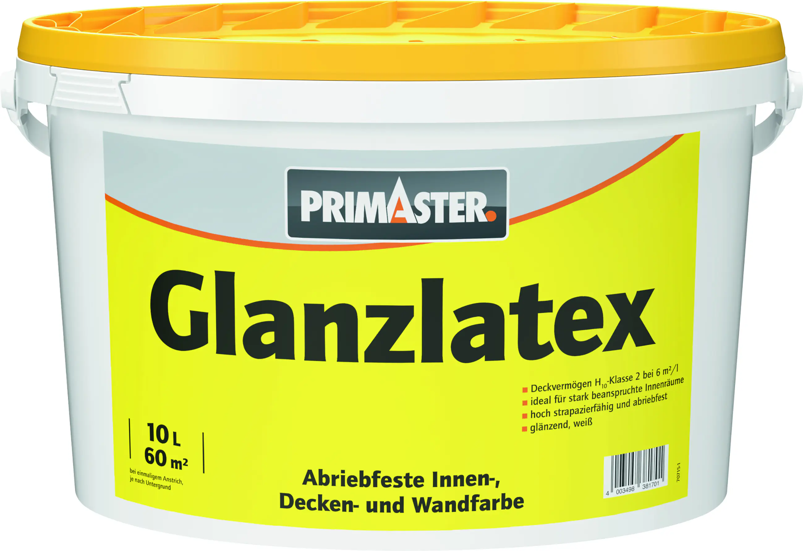 Primaster Glanzlatex glänzend 10 L weiß 