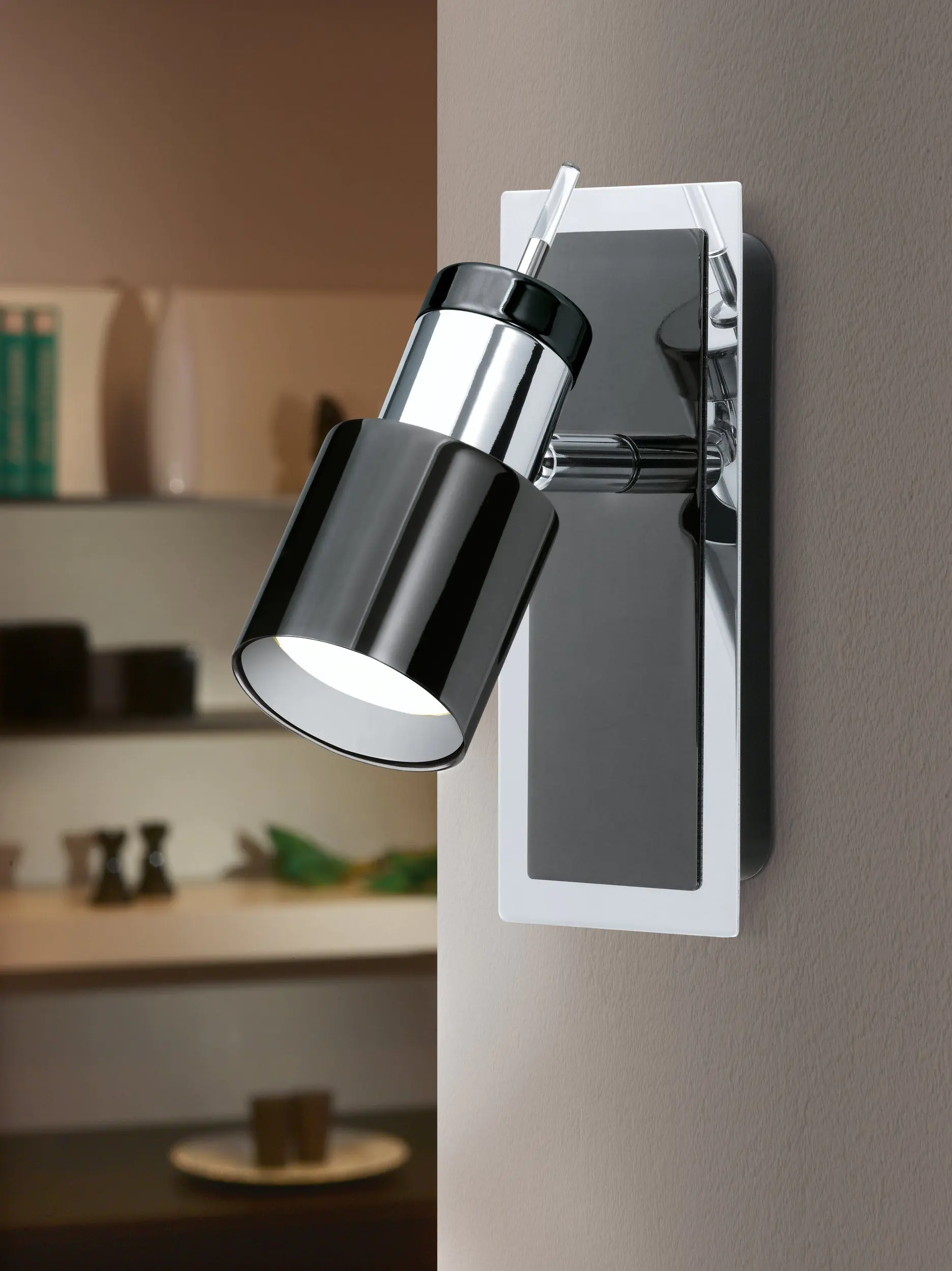 Eglo 1er Spot Davida 1 nickel-nero 16,5 x 7 cm GU10, warmweiß