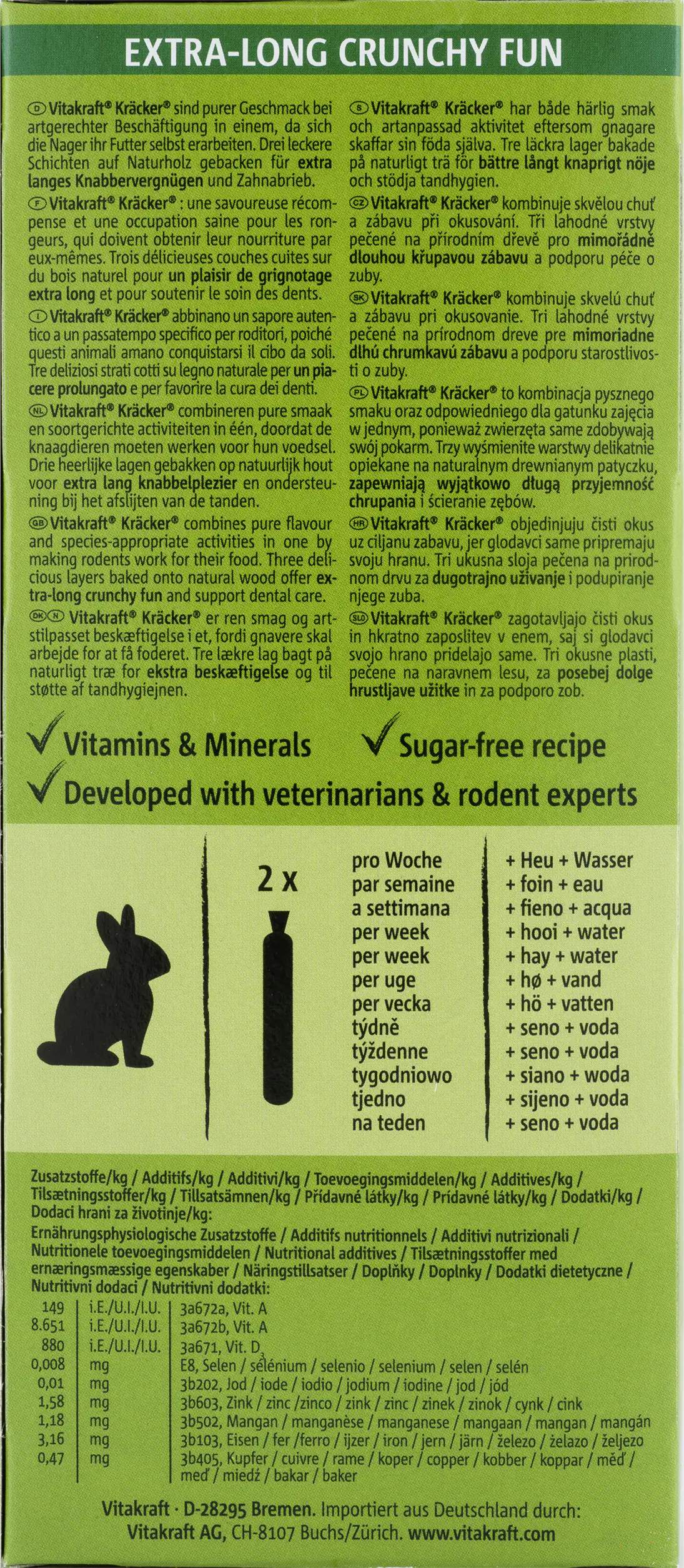 Vitakraft Kräcker® Gemüse & Rote Beete 2 Stück / 112 g