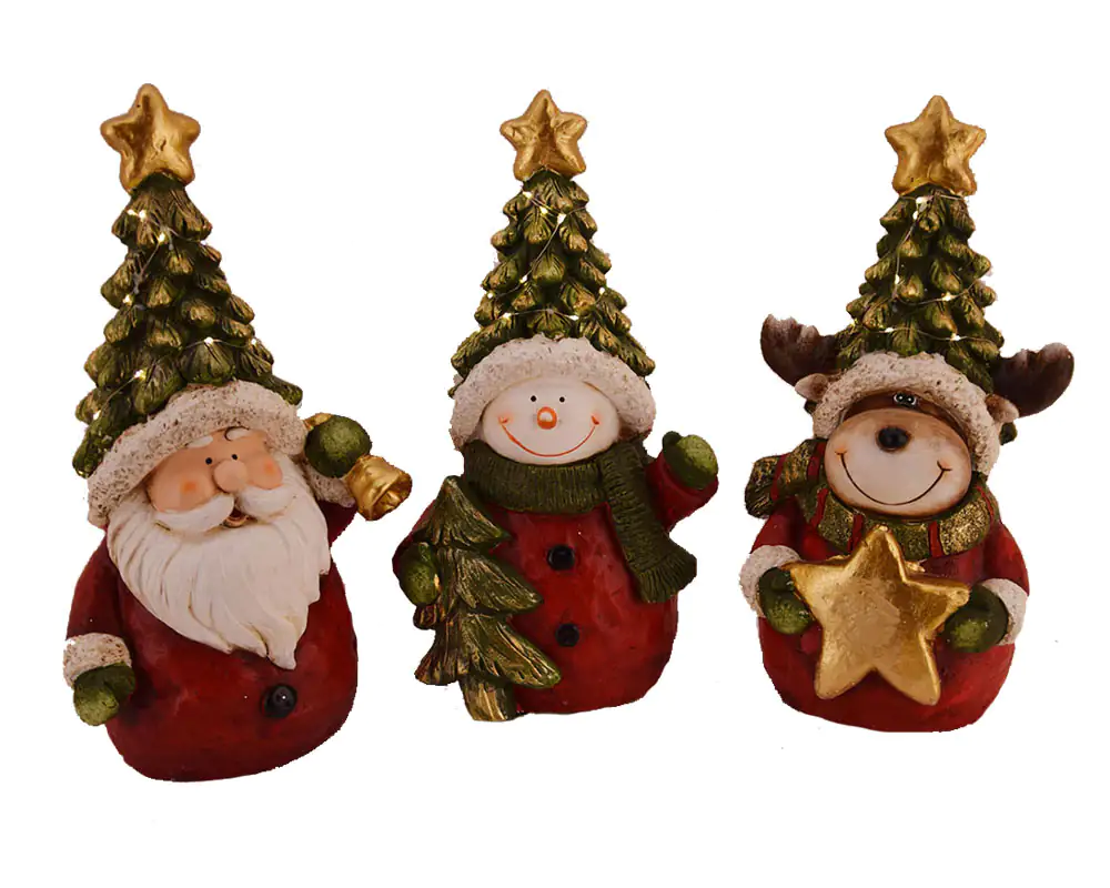 Lensing Weihnachtsfigur LED rot 45 cm