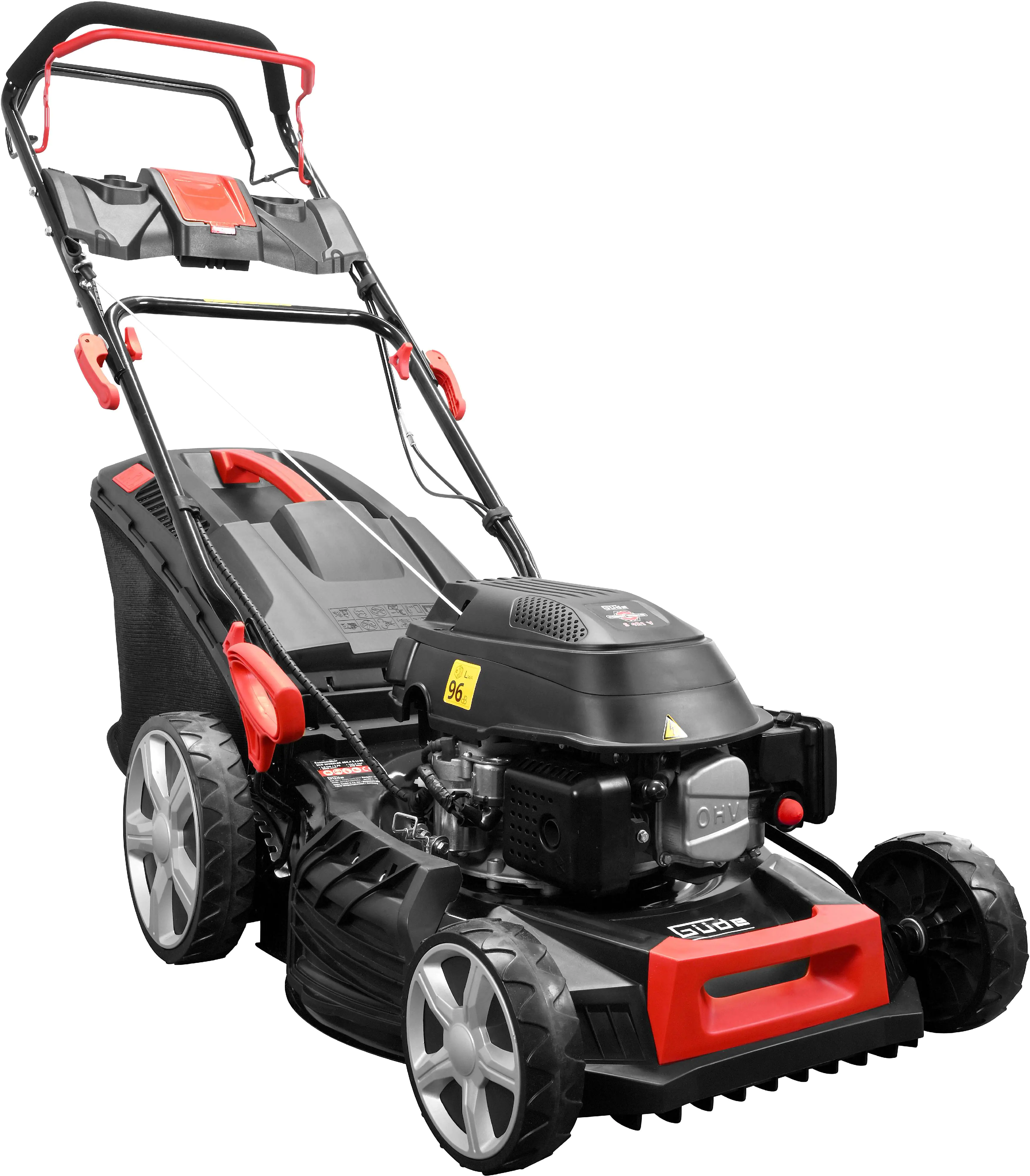 Güde Benzin Rasenmäher Eco Wheeler 464.4 R LI-ES 2,3 kW 46 cm Schnittbreite mit Mulchkeil