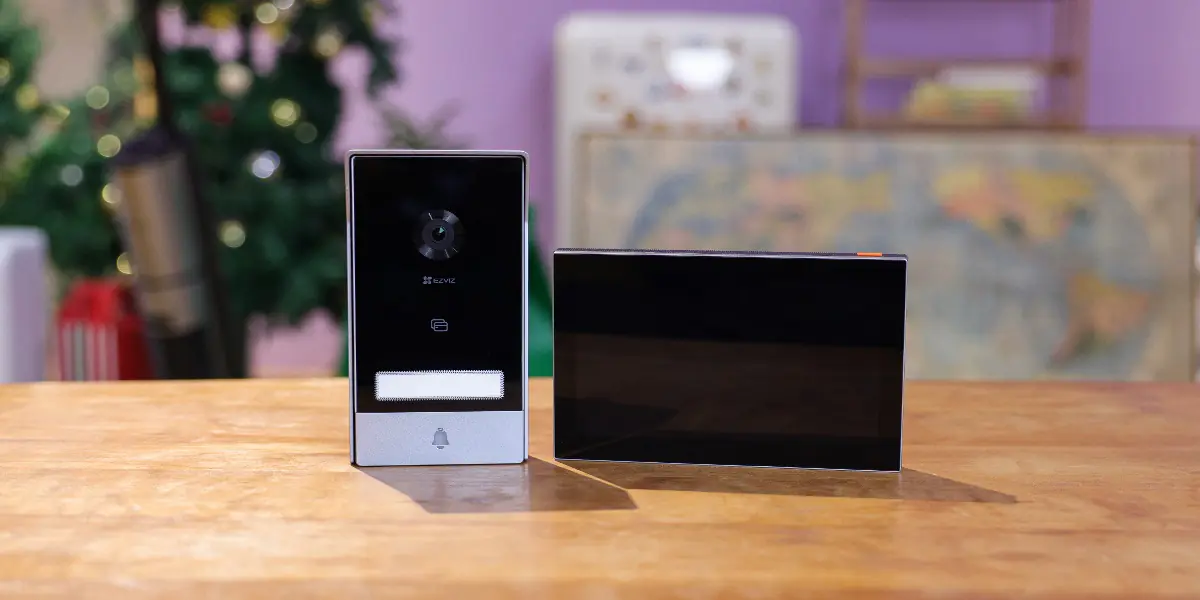 Ezviz Türspion mit Monitor & Videogegensprechanlage für 2 Wohneinheiten HP 7