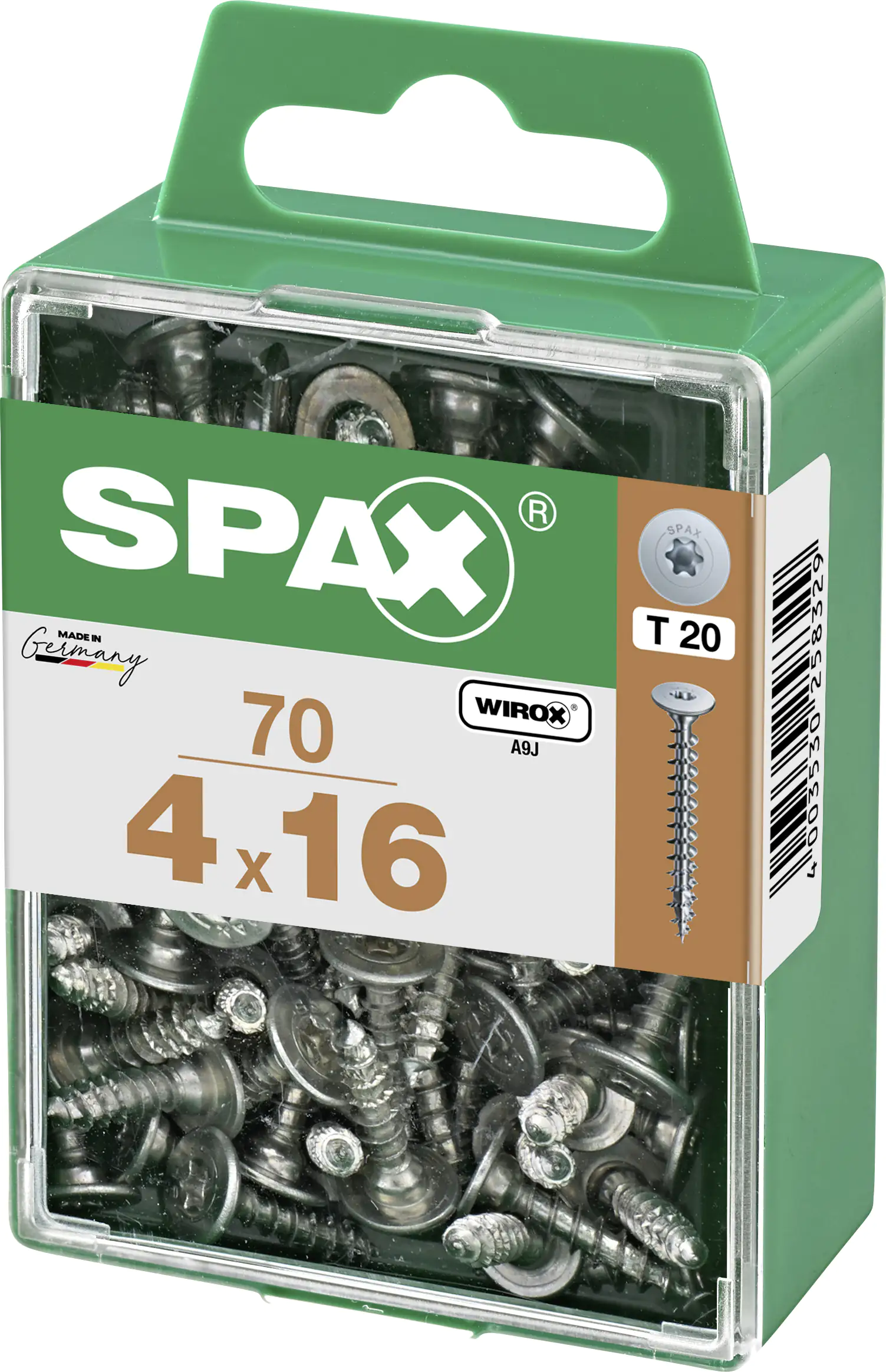 Spax Möbelbauschrauben 4.0 x 16 mm TX 20 - 70 Stk.