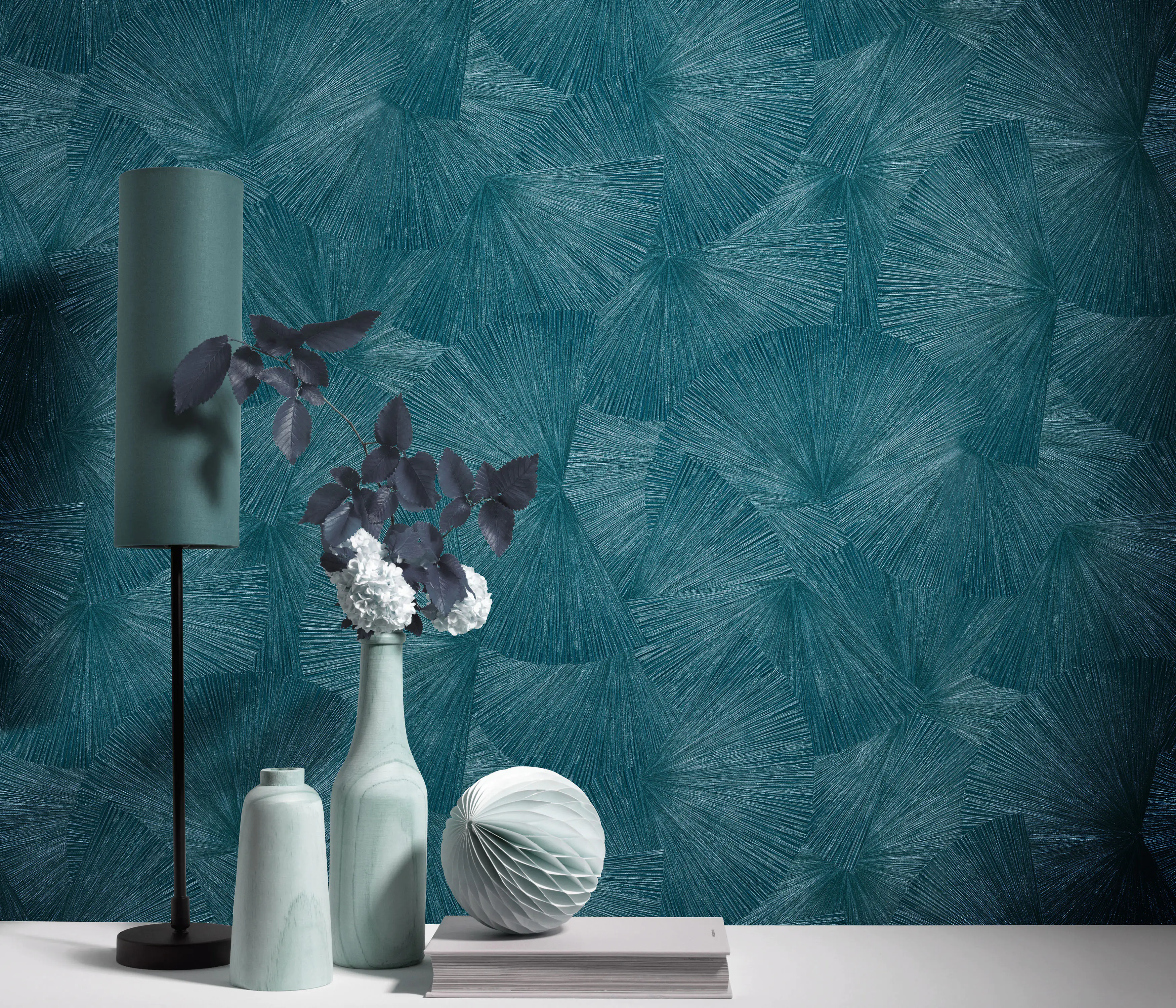 4002790214410_3 Guido Maria Kretschmer Vliestapete 10219-19 Fashion For Walls 3 grafik petrol 10,05 x 0,53 m