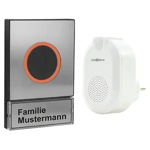 4006341715944 Link2Home WiFi Funk-Gong edelstahl, Appfähig