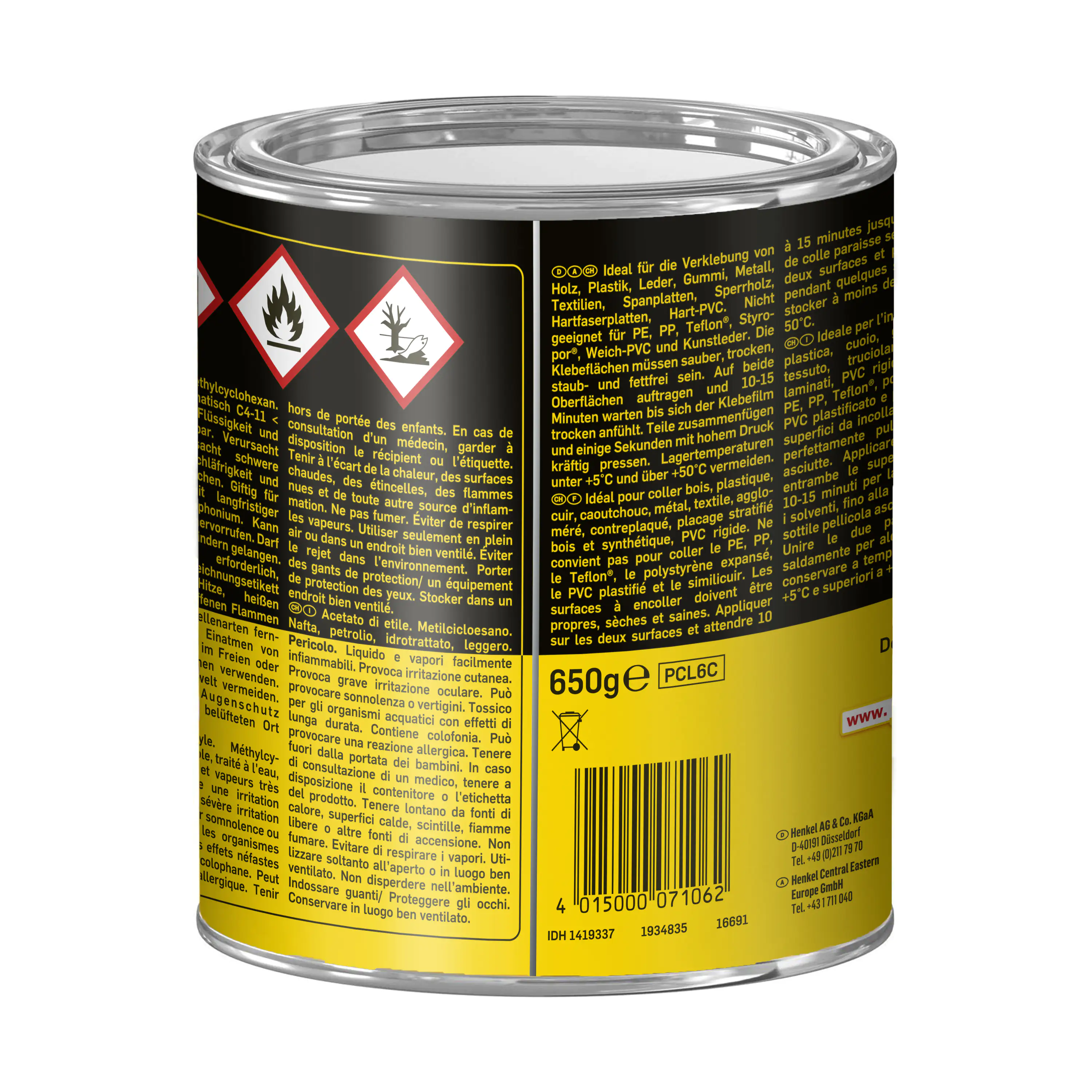 Pattex Kraftkleber Classic 650 g Dose, gelblich Pattex Kraftkleber Classic 650 g Dose, gelblich