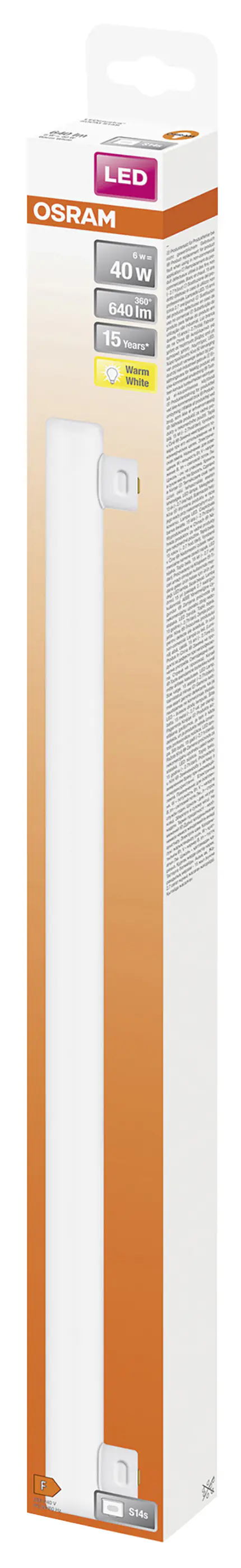 Osram LED Röhre 50 cm S14s 6 W warmweiß Osram LED Röhre 50 cm S14s 6 W warmweiß