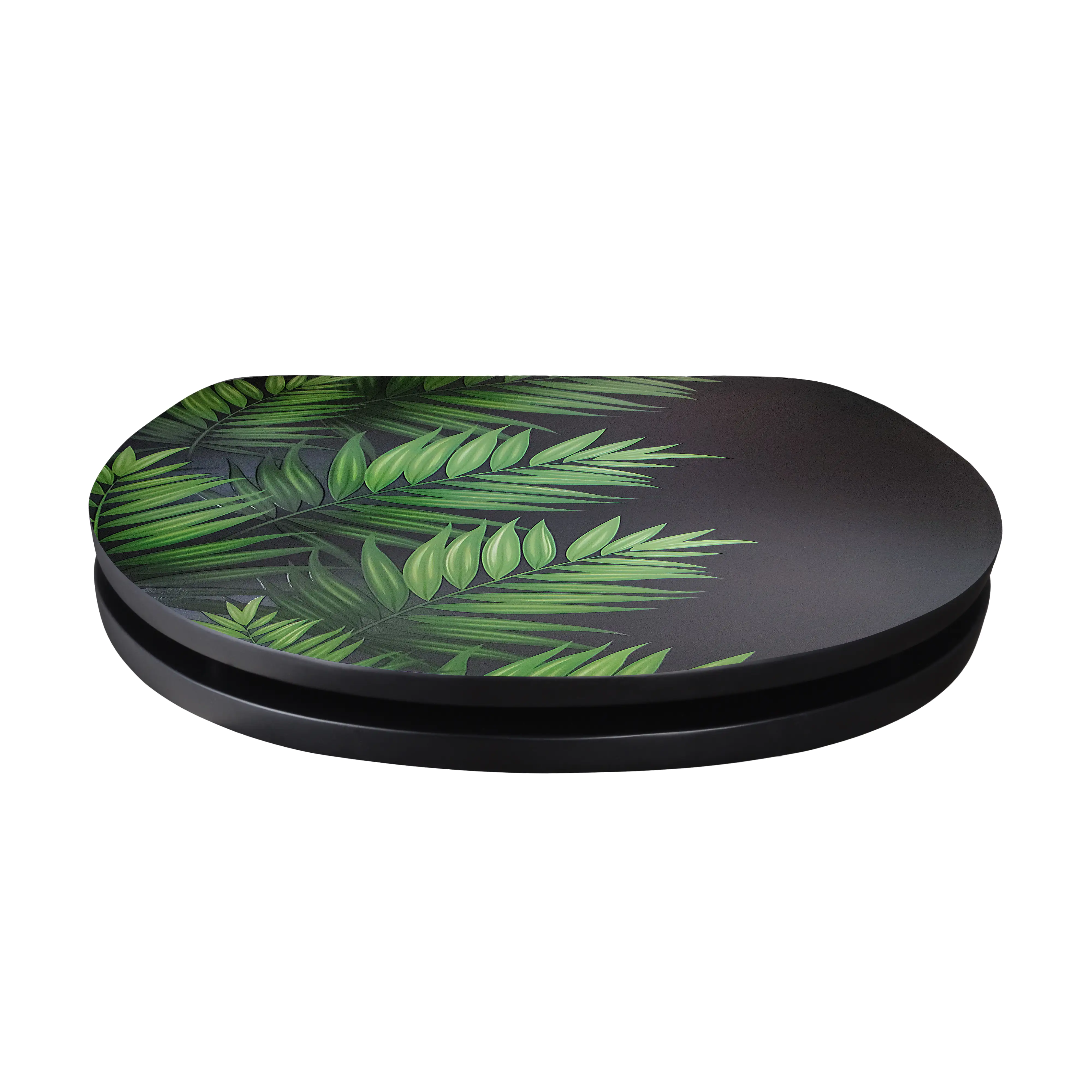 Primaster WC-Sitz mit Absenkautomatik Palme schwarz