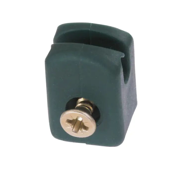 Alberts Spanndrahthalter mit Schraube 10 Stück, grün