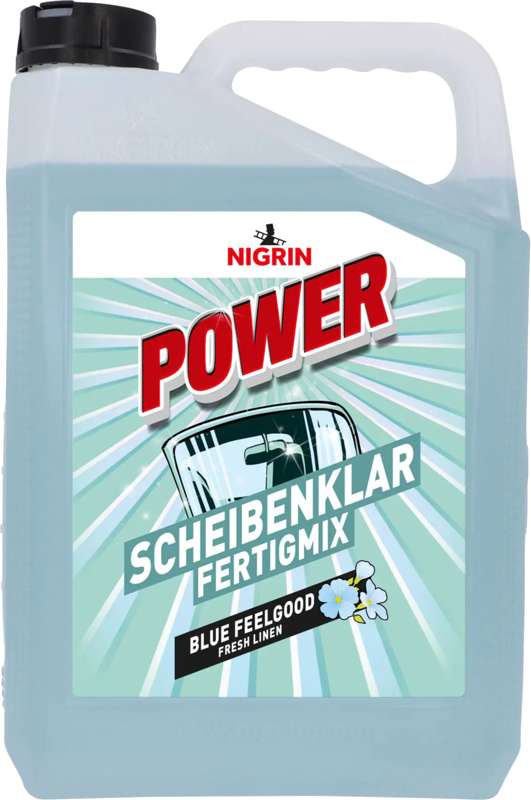Nigrin Scheibenklar Power Blue Feelgood gebrauchsfertig 5 L