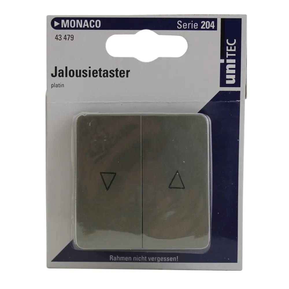 Unitec Jalousie Taster Monaco platin Unitec Jalousie Taster Monaco platin