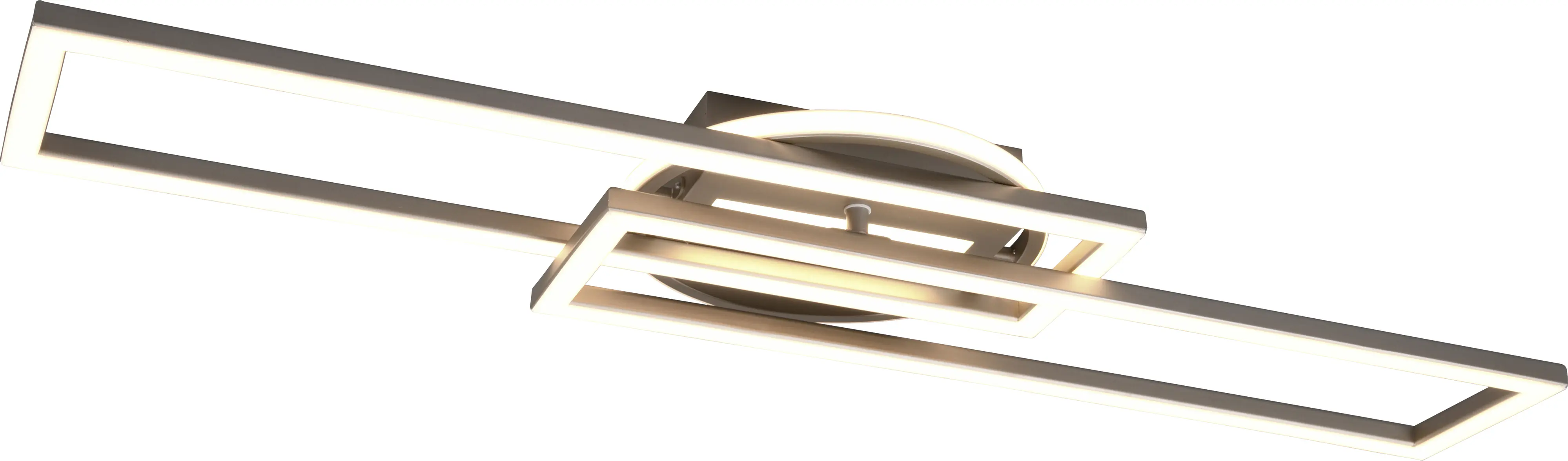 Reality Leuchten LED Deckenleuchte Twister nickel