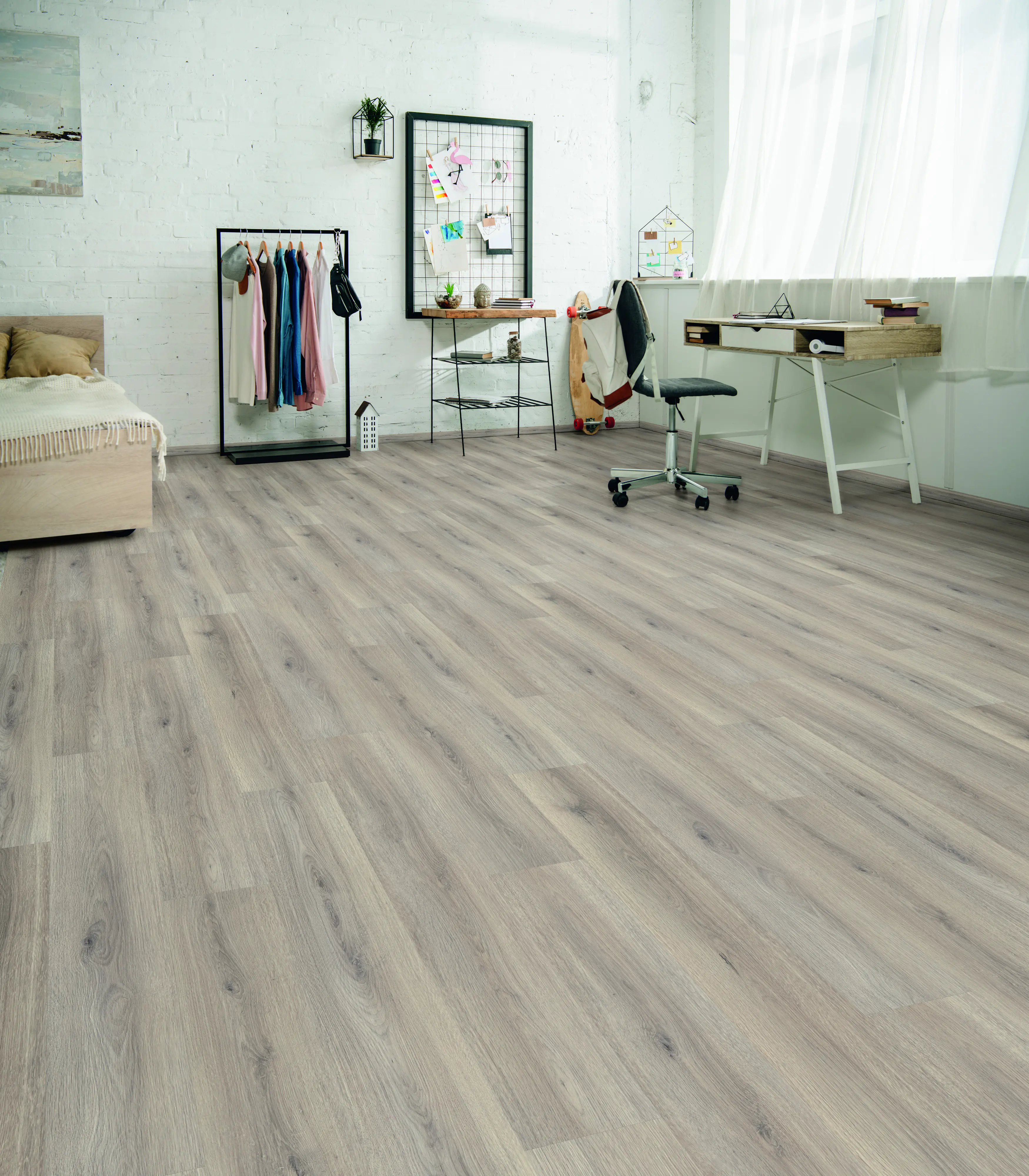Kronoflooring Vinylboden mit Trittschalldämmung Honey Hawker Oak