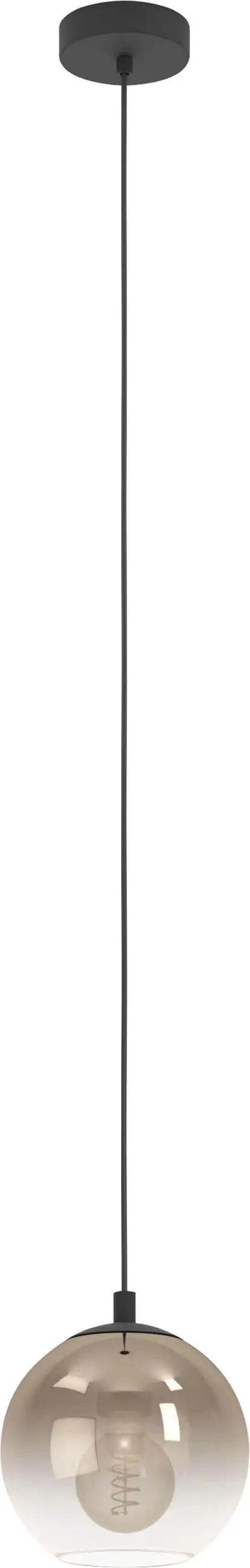 Eglo Hängeleuchte Ariscani 1 schwarz Ø 20 x 110 cm 