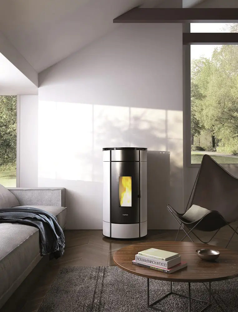 FreePoint Pelletofen Globe Stahl 10,5 kW schwarz-weiß FreePoint Pelletofen Globe Stahl 10,5 kW schwarz-weiß