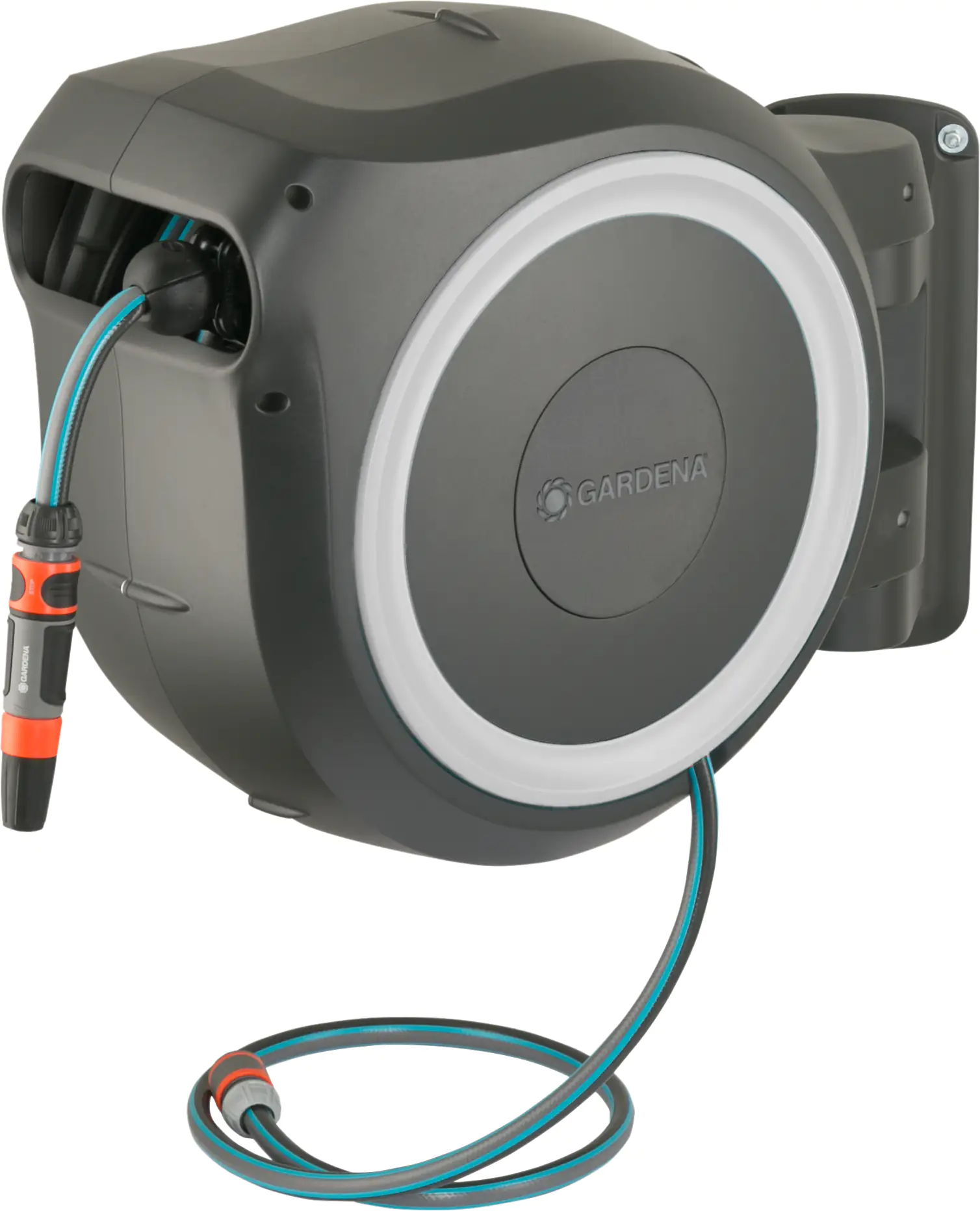 Gardena Wand-Schlauchbox mit 30 m Schlauch, Spritze und Brause Gardena Wand-Schlauchbox mit 30 m Schlauch, Spritze und Brause