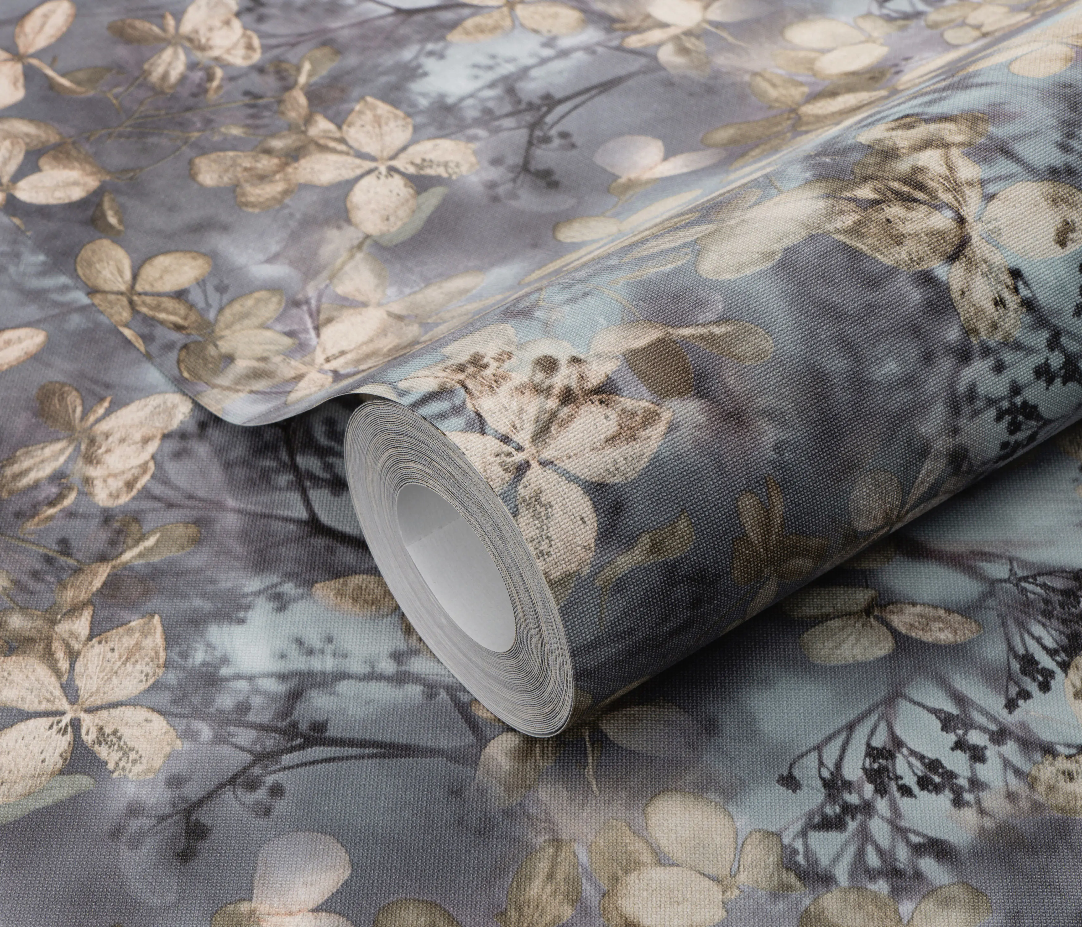 Erismann Vliestapete Floral Play of Light blau/grau 10,05 x 0,53 m