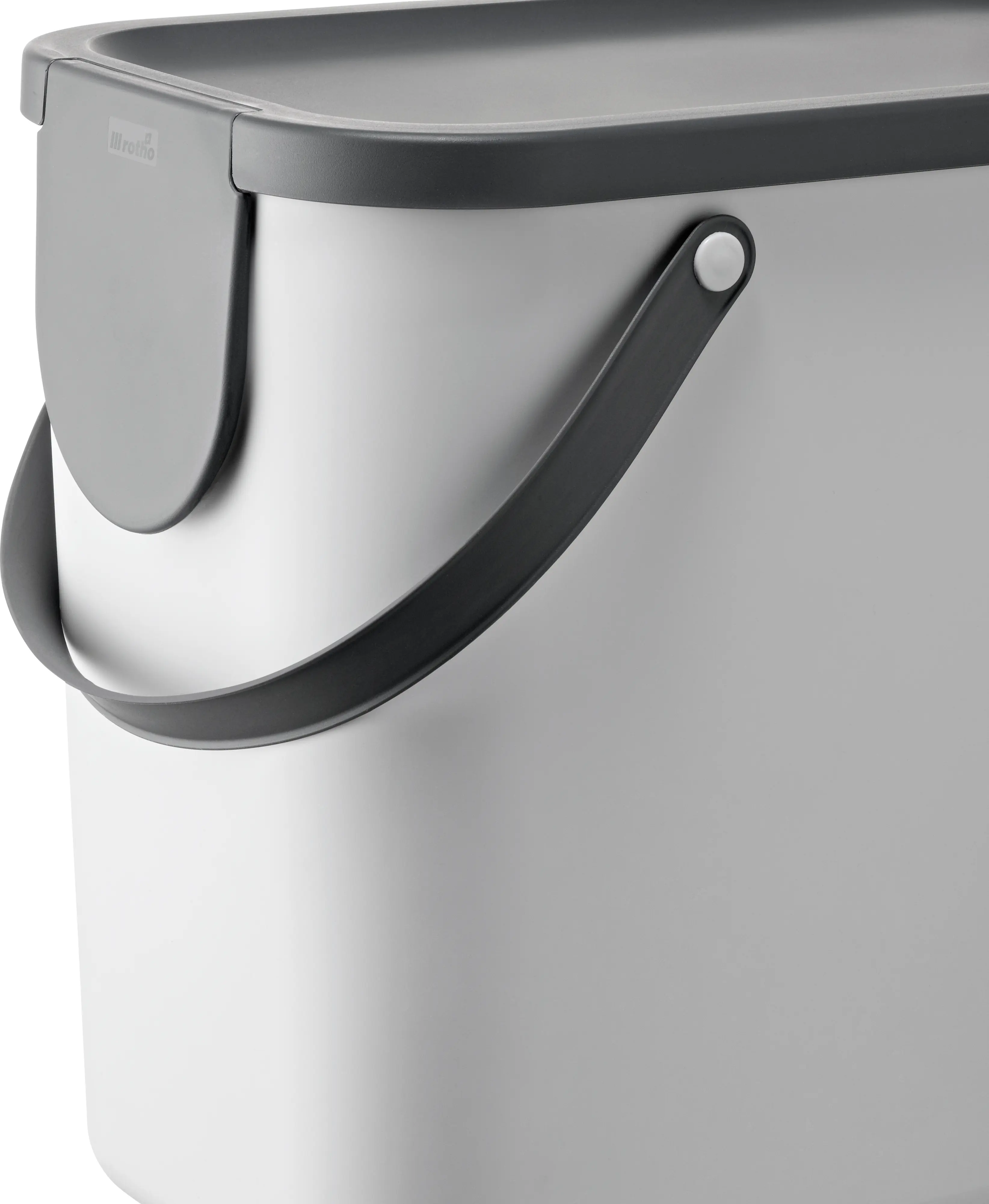 Rotho Mülltrennungssystem Albula 25 L mistletoe white Recyclingbehälter