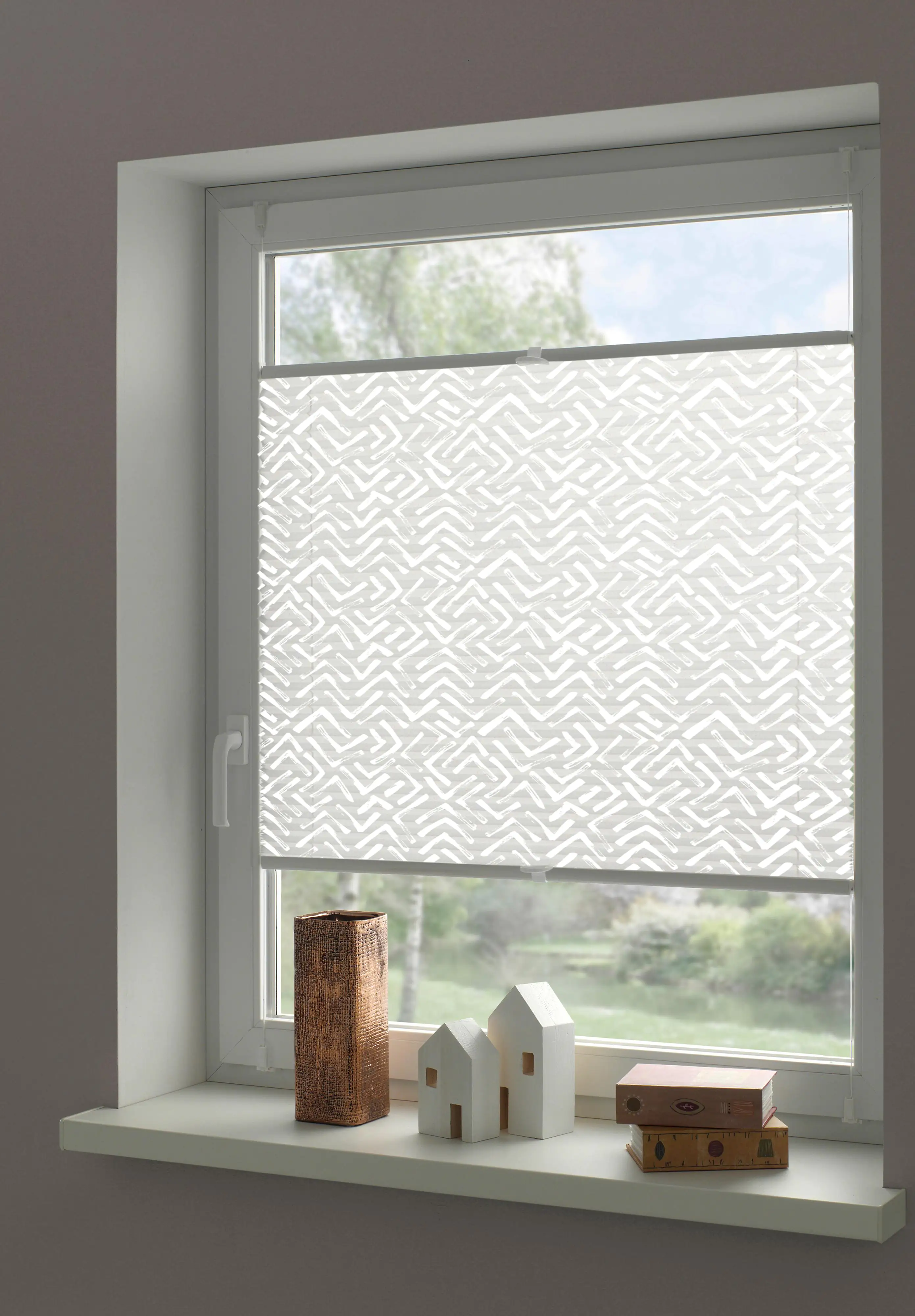 Gardinia Plissee weiß Lissy Pigment Gardinia Plissee weiß Lissy Pigment