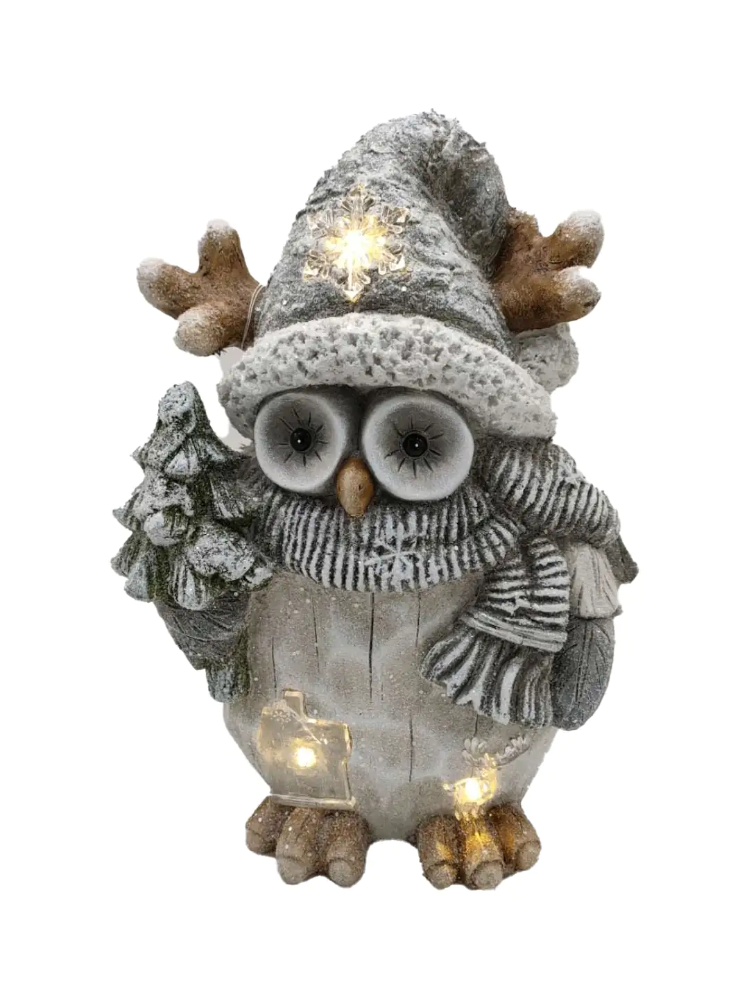 TrendLine LED Dekofigur Eule 40 x 30 cm warmweiß mit Timer