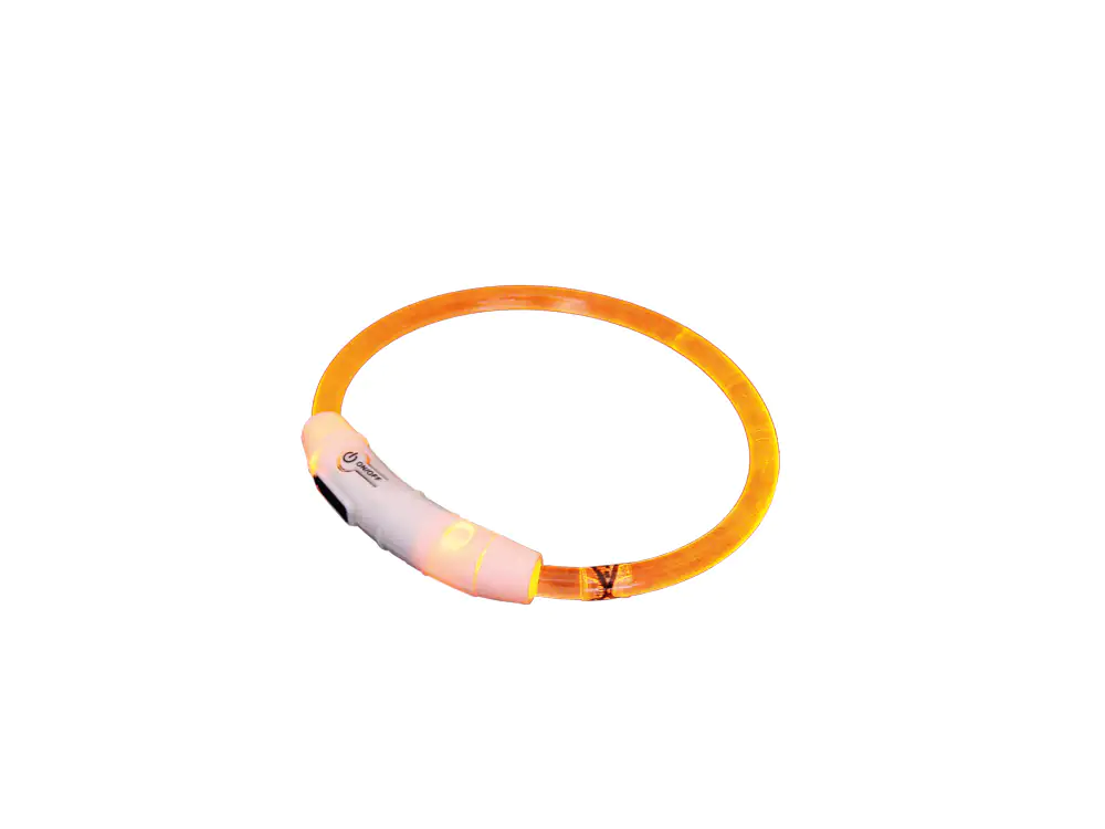 Nobby LED Leuchthalsband Visible transparent orange für Hunde mit kurzem Fell Nobby LED Leuchthalsband Visible transparent orange für Hunde mit kurzem Fell