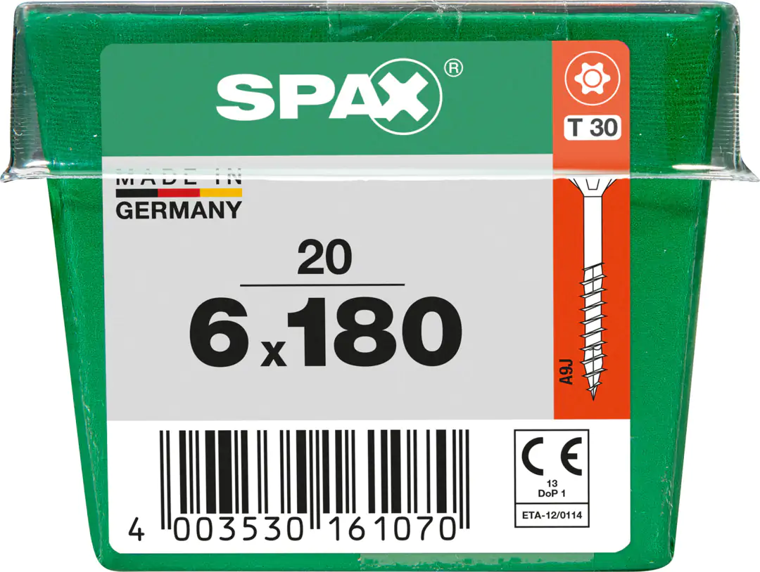 Spax Universalschrauben 6.0 x 180 mm TX 30 - 20 Stk.