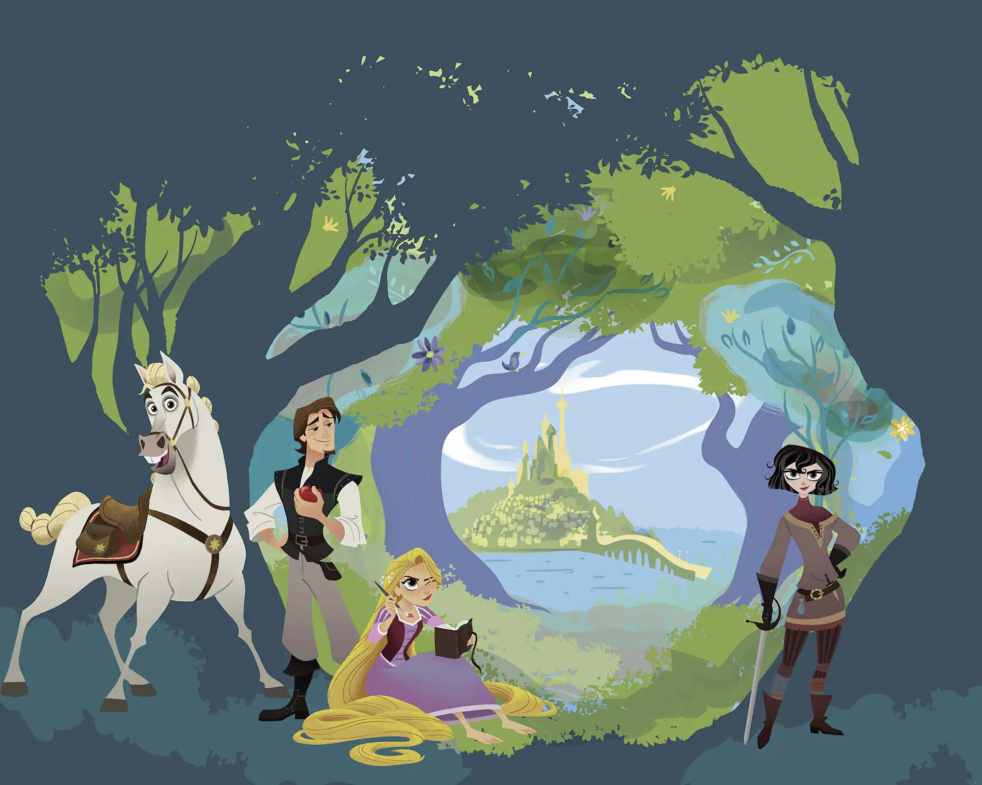 Komar Vlies Fototapete Tangled 350 x 280 cm 