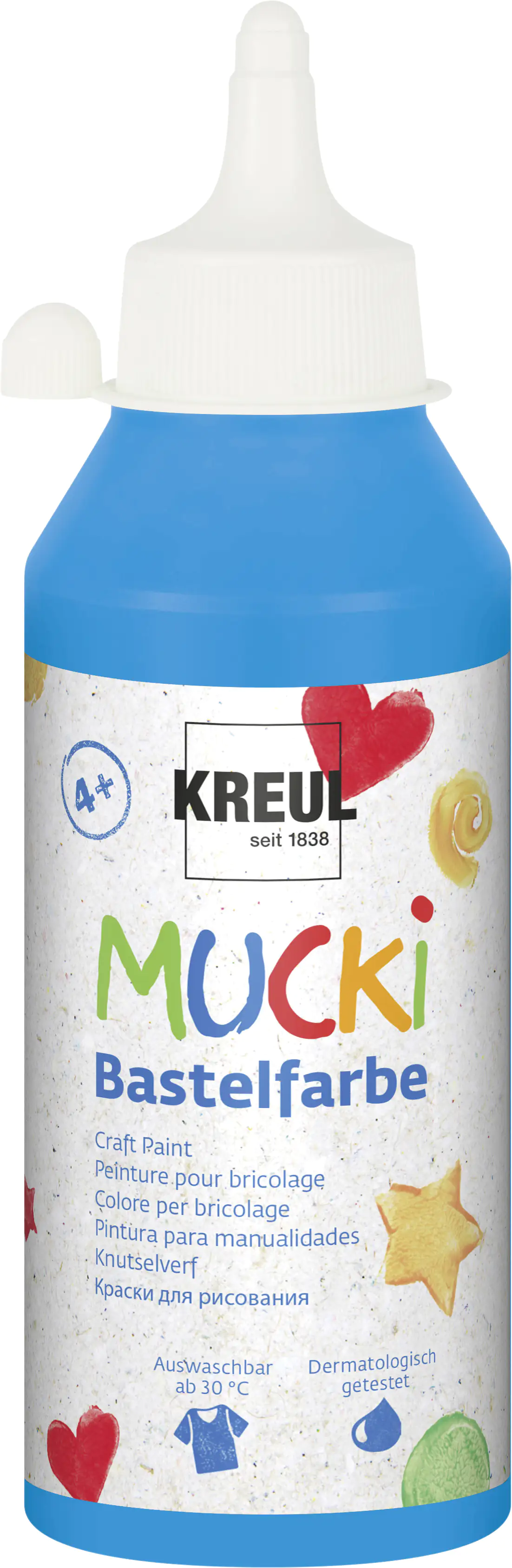 Kreul Mucki Bastelfarbe blau 250 ml