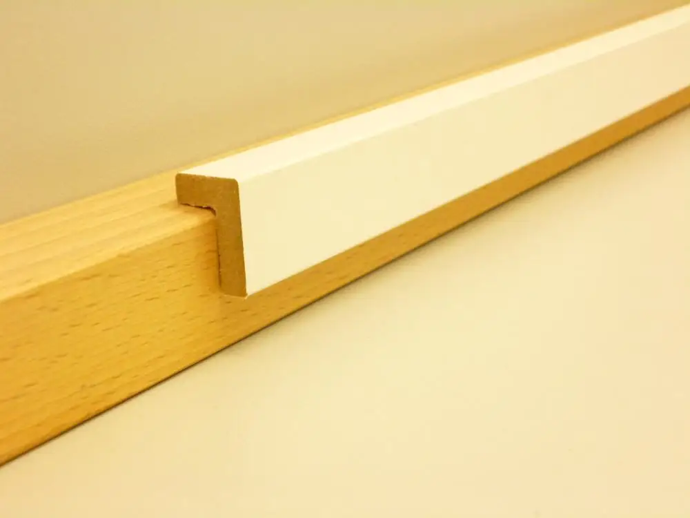 B.S. Bauprogramm Bilder-Falzleiste 250 cm 24 x 16 mm weiß