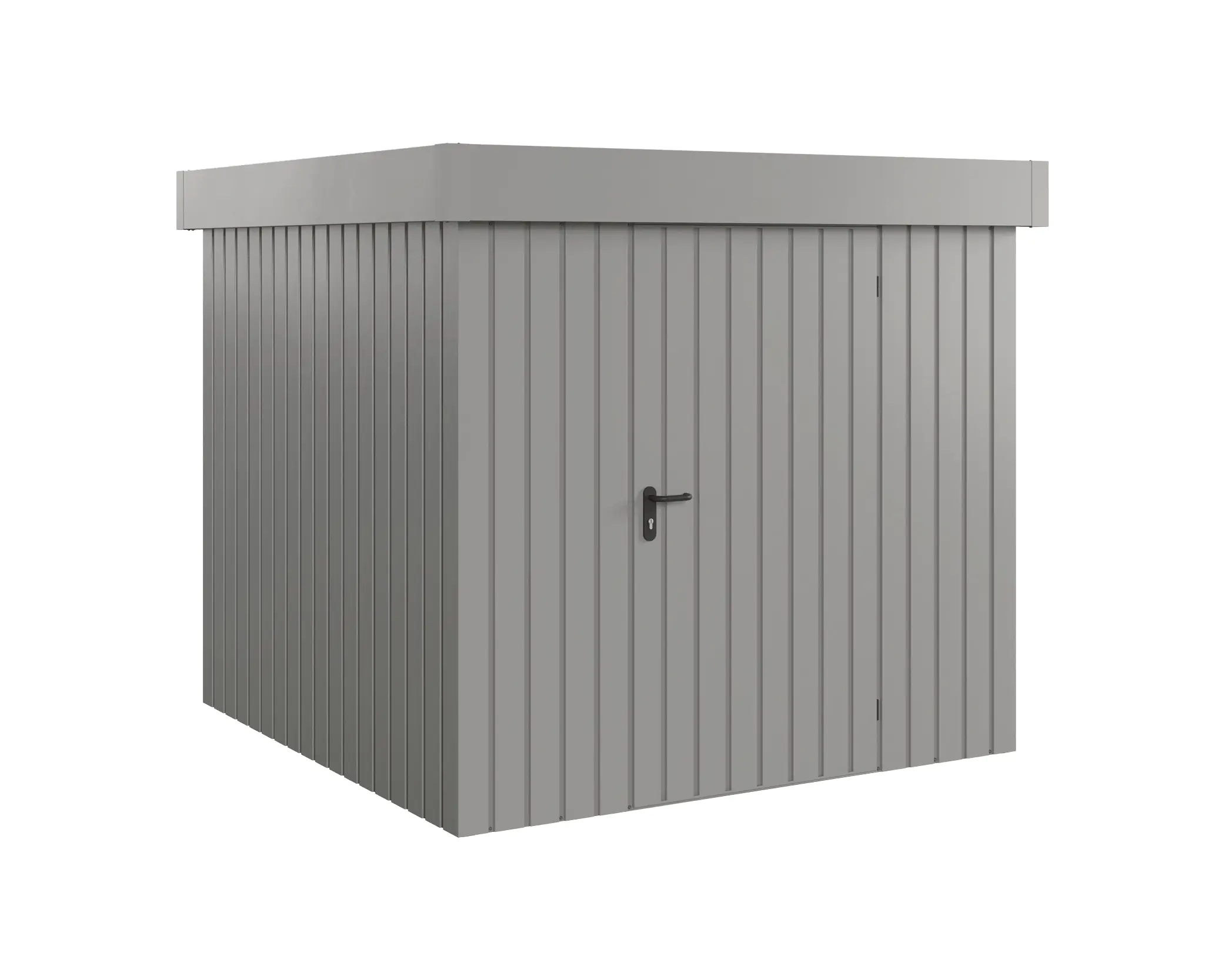 EcoStar Metallgerätehaus Euroline EFD5 graualuminium 214 x 214 cm 1-flg. EcoStar Metallgerätehaus Euroline EFD5 graualuminium 214 x 214 cm 1-flg.